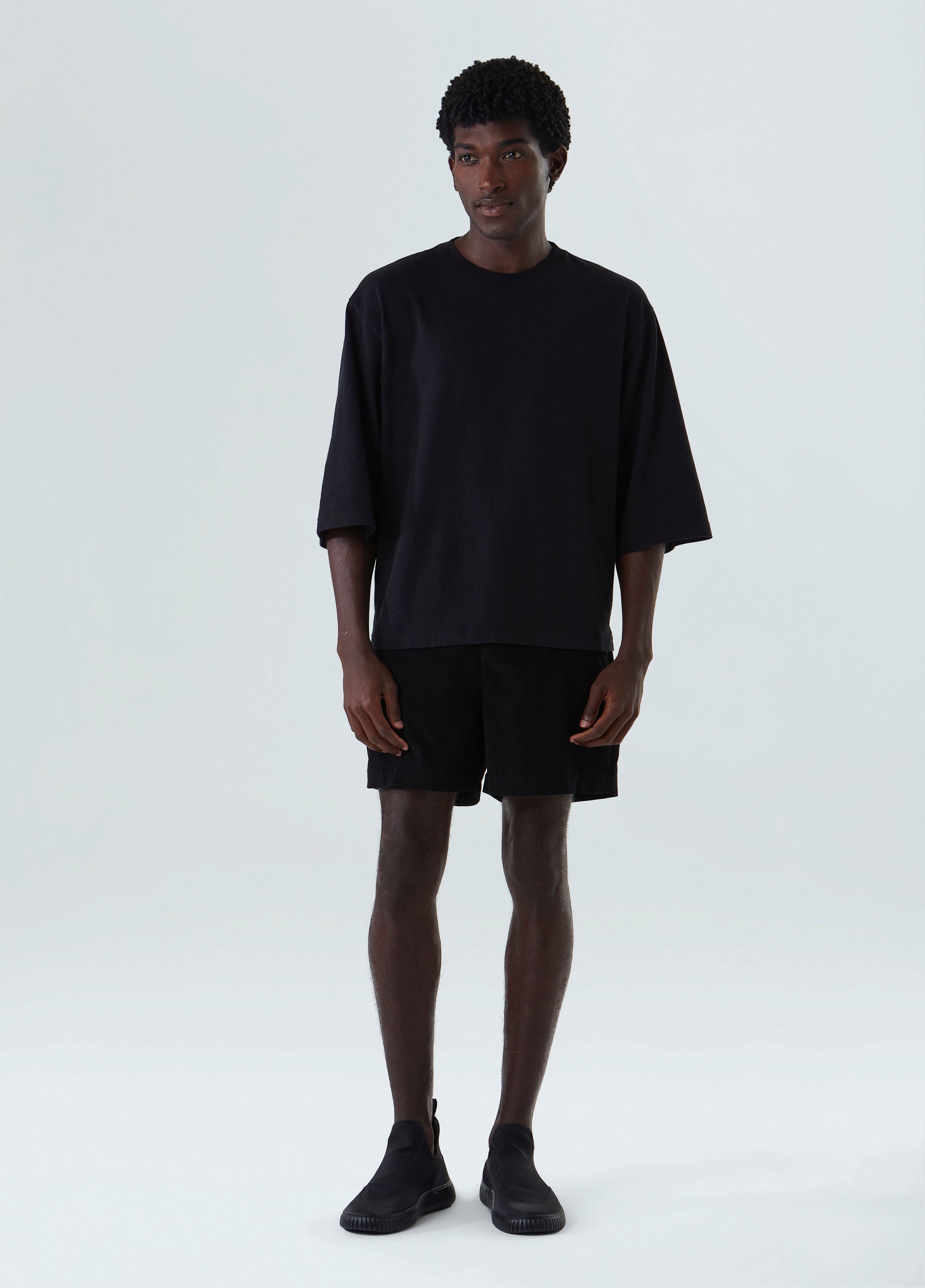 BERMUDA CASUAL CORDUROY PRETO