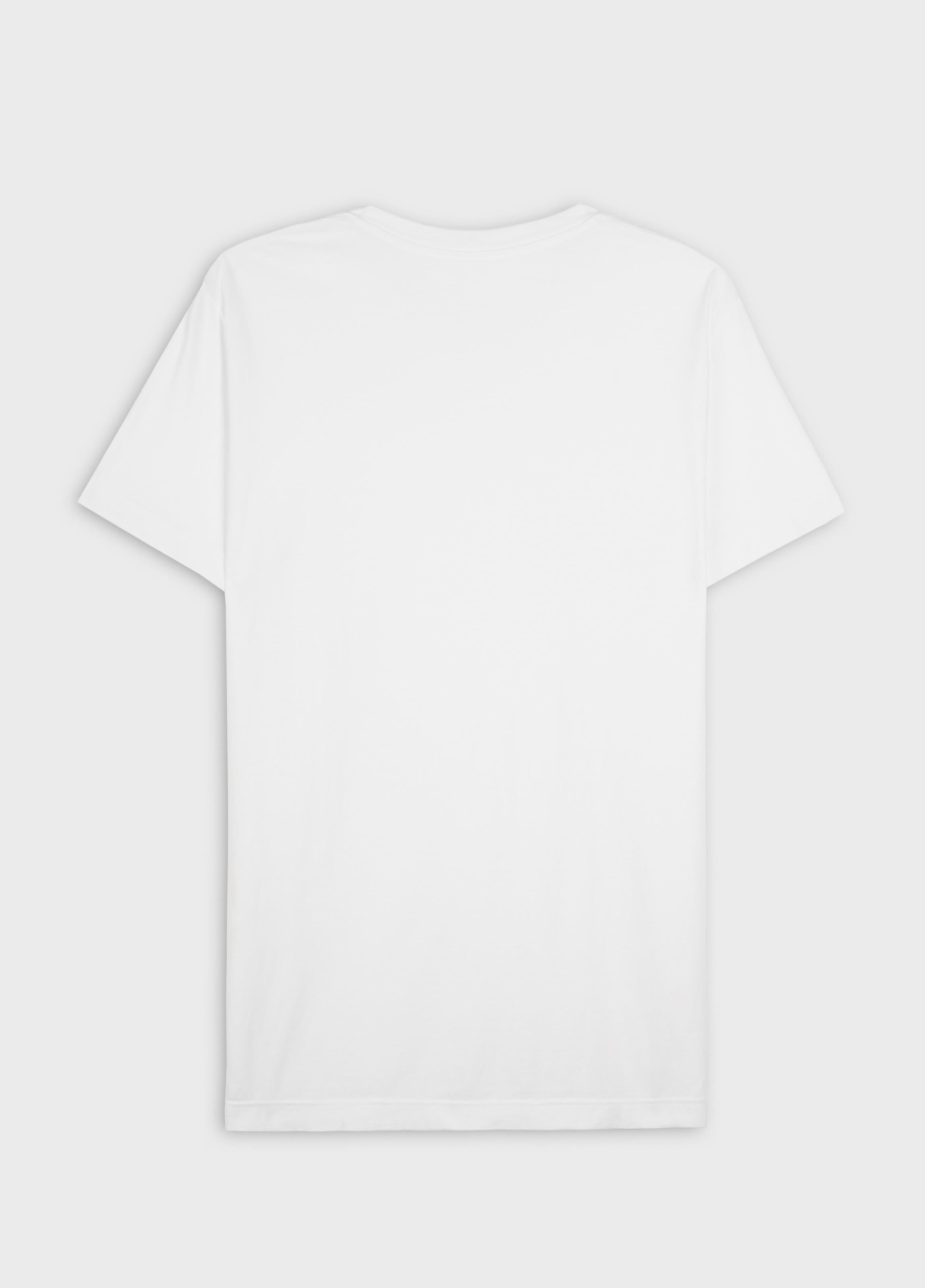 T-SHIRT STONE BARATO MC BRANCO