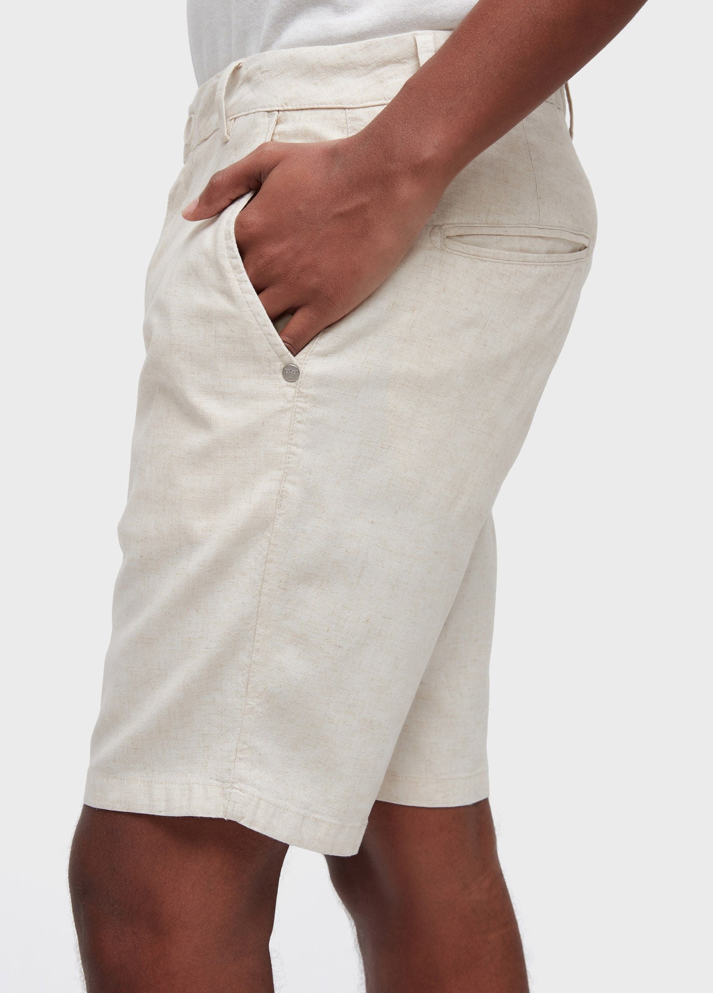 BERMUDA ALFAIATARIA BASIC LINEN