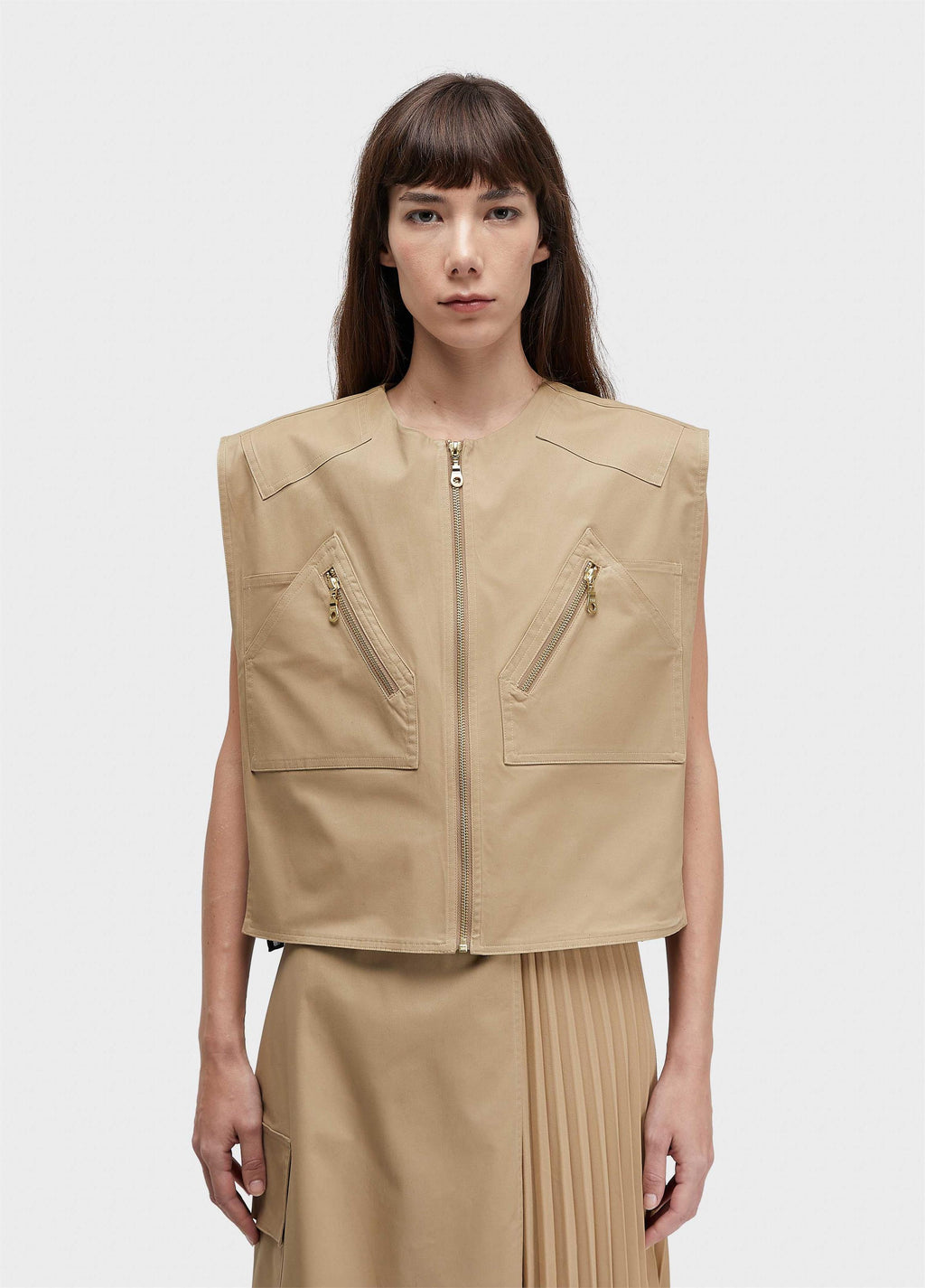 COLETE DUO PLISSADO COTTON