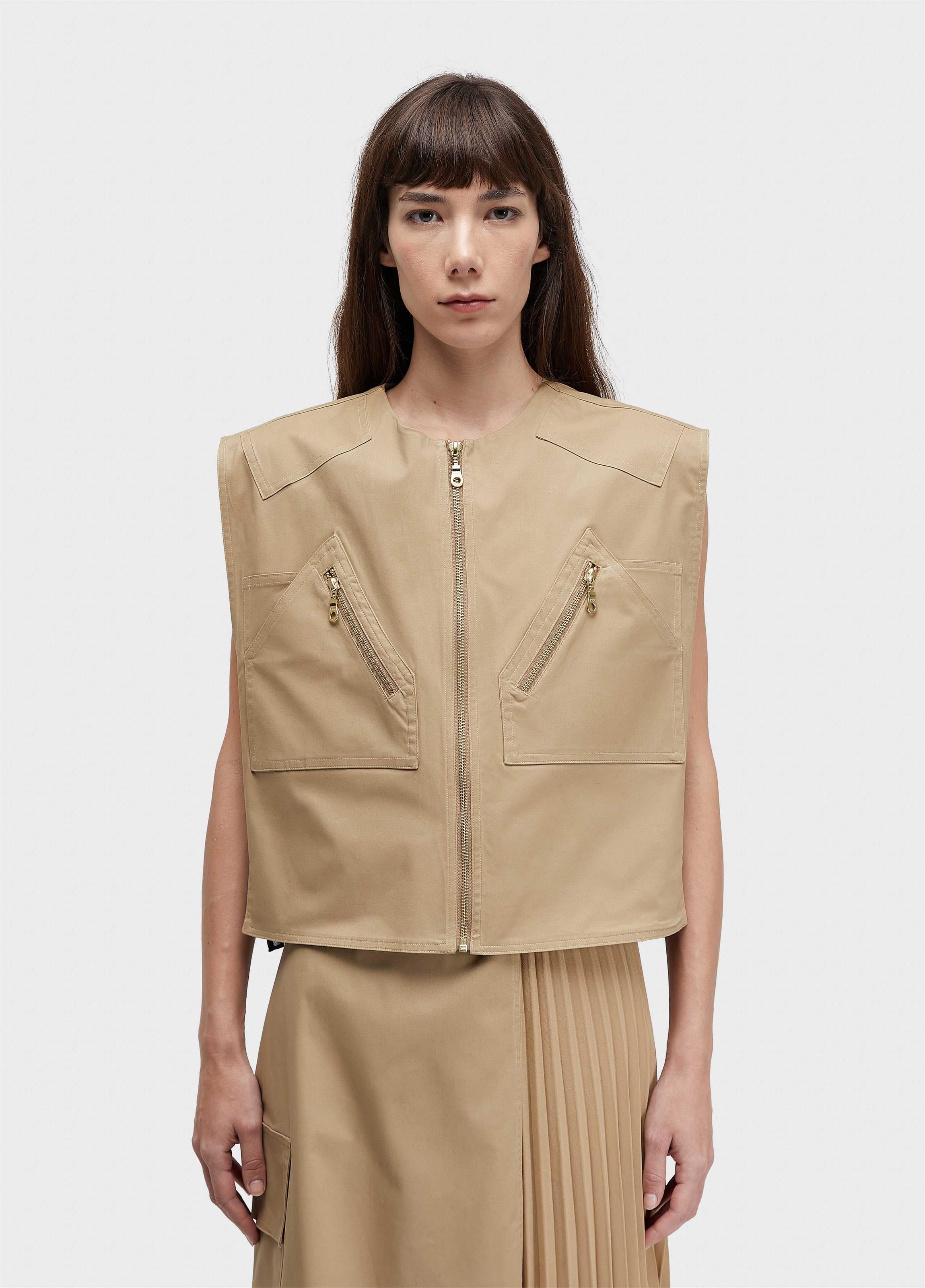 COLETE DUO PLISSADO COTTON