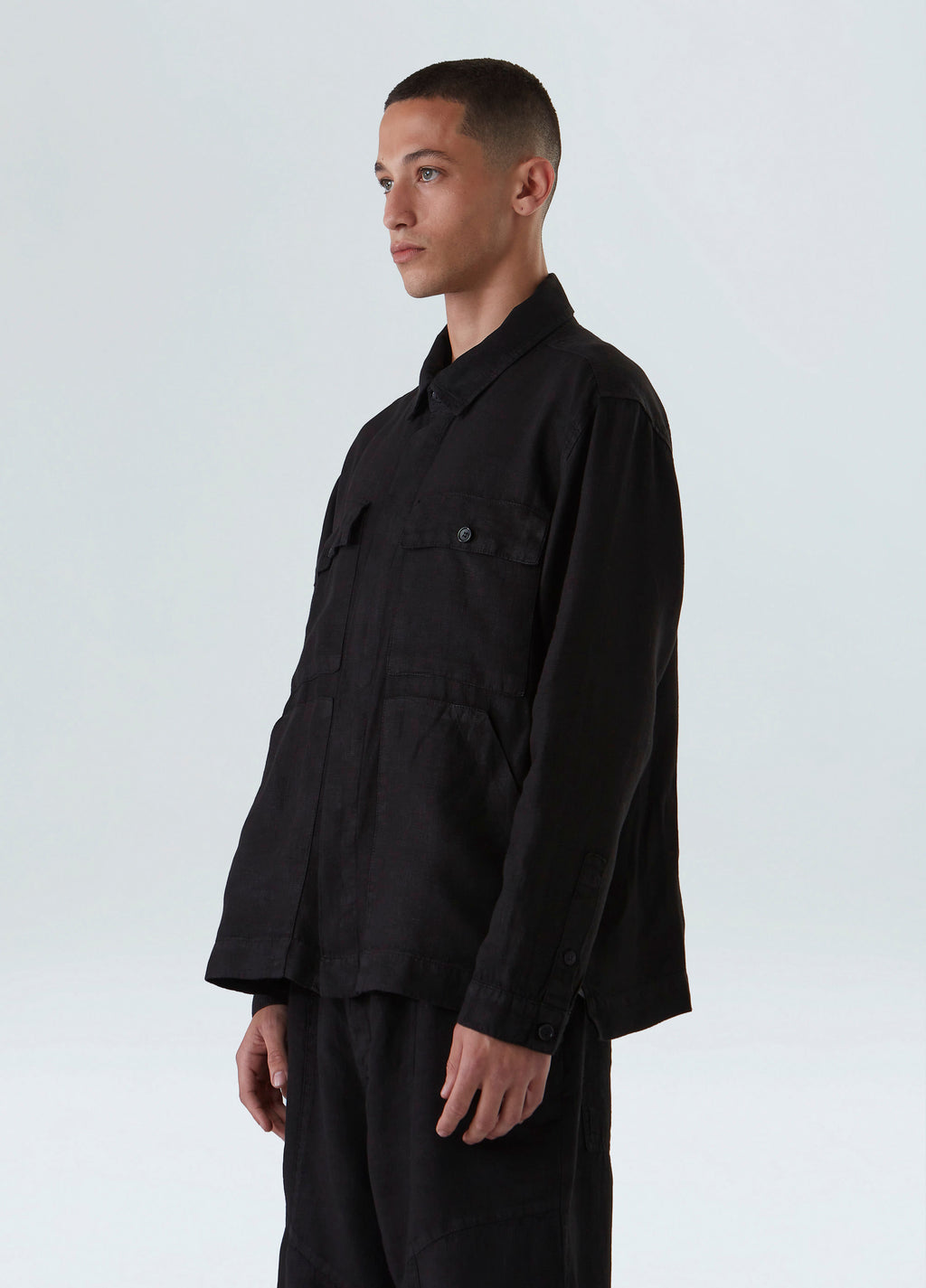 OVESHIRT LINEN BOLD PRETO