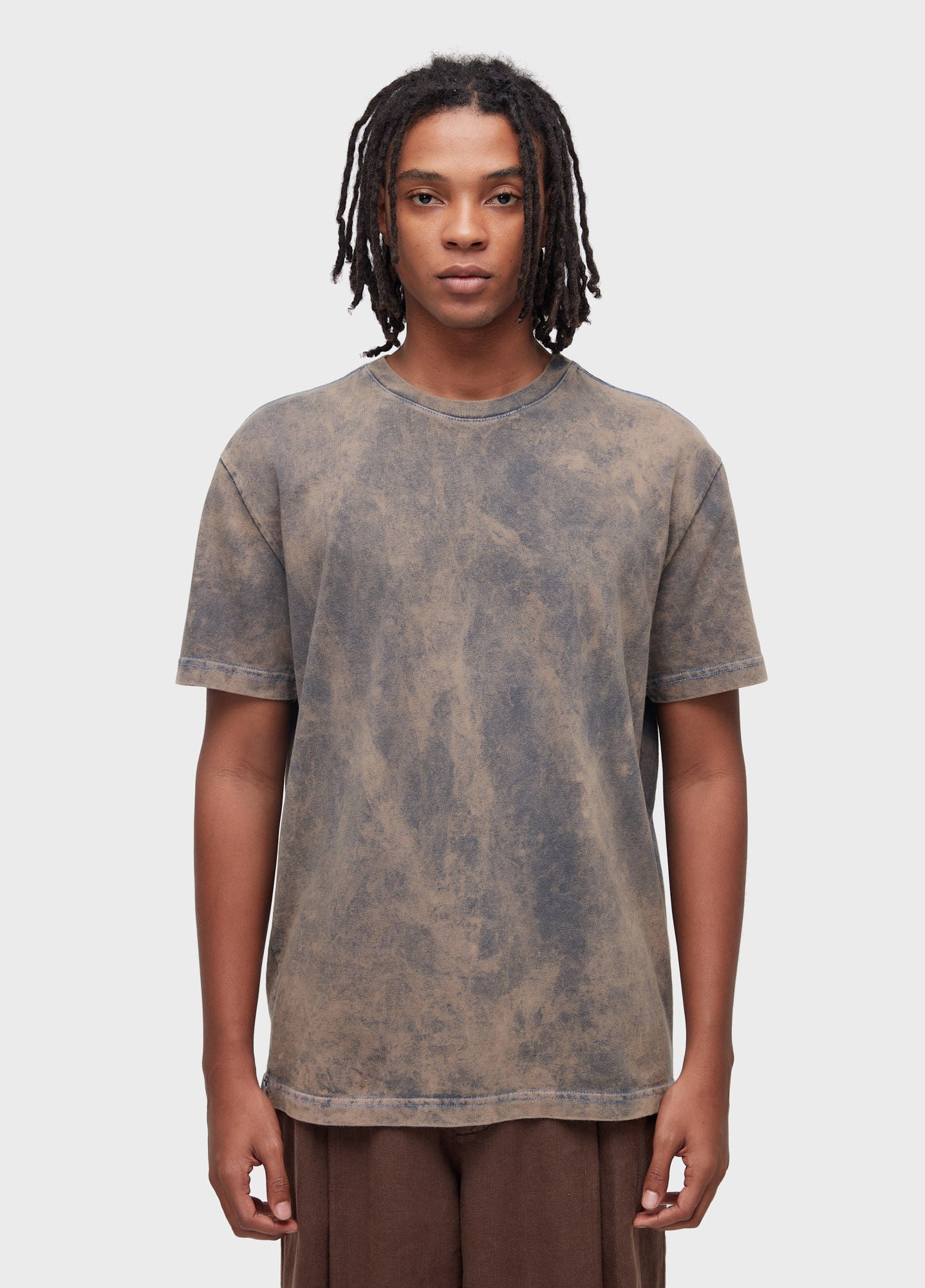 T-SHIRT ACID RUST CONTRAST STITCH MC