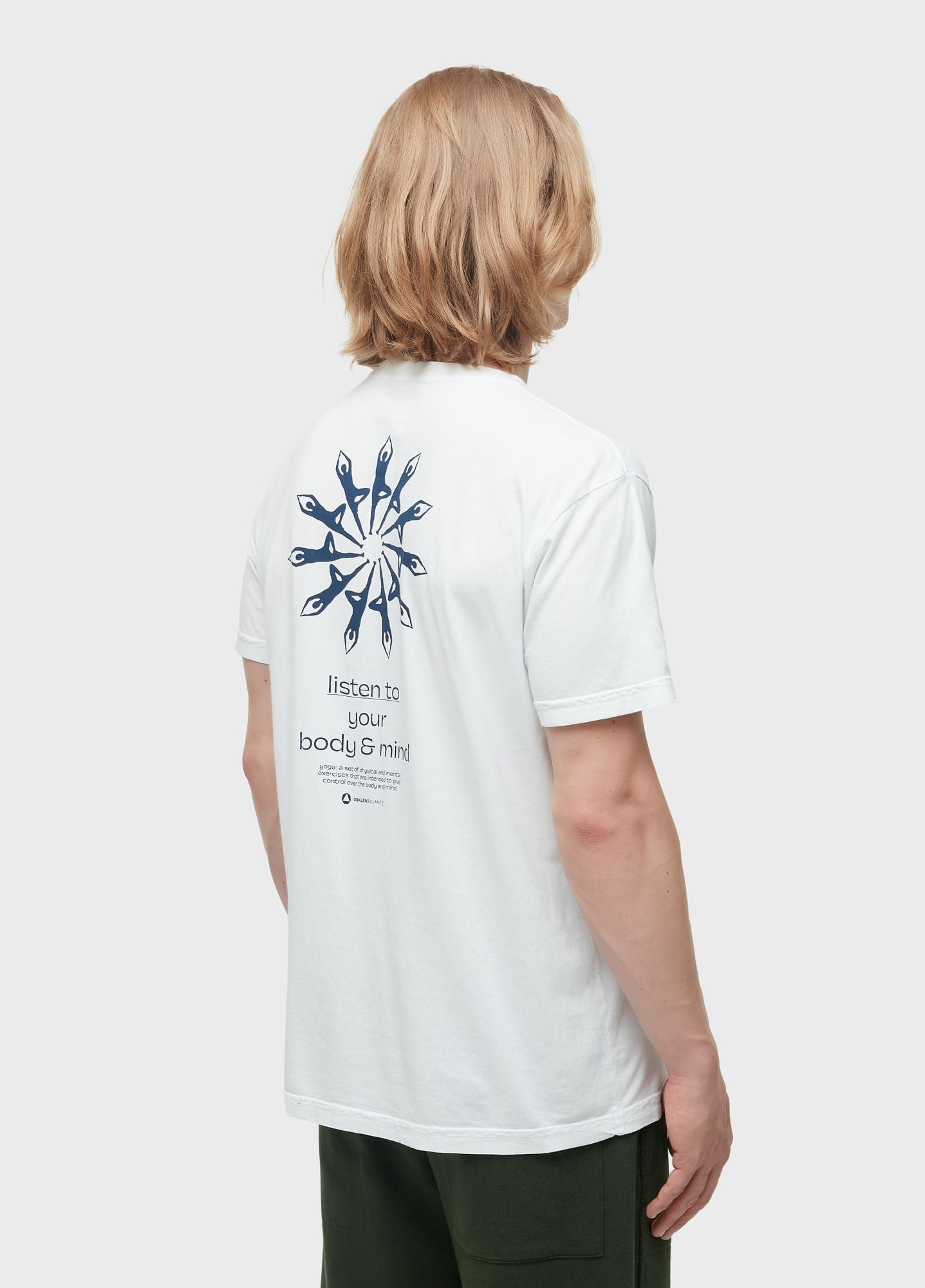 T-SHIRT STONE YOGUE MANDALA BACK MC BRANCO