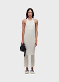 VESTIDO NADADOR PLISSE OFF-WHITE