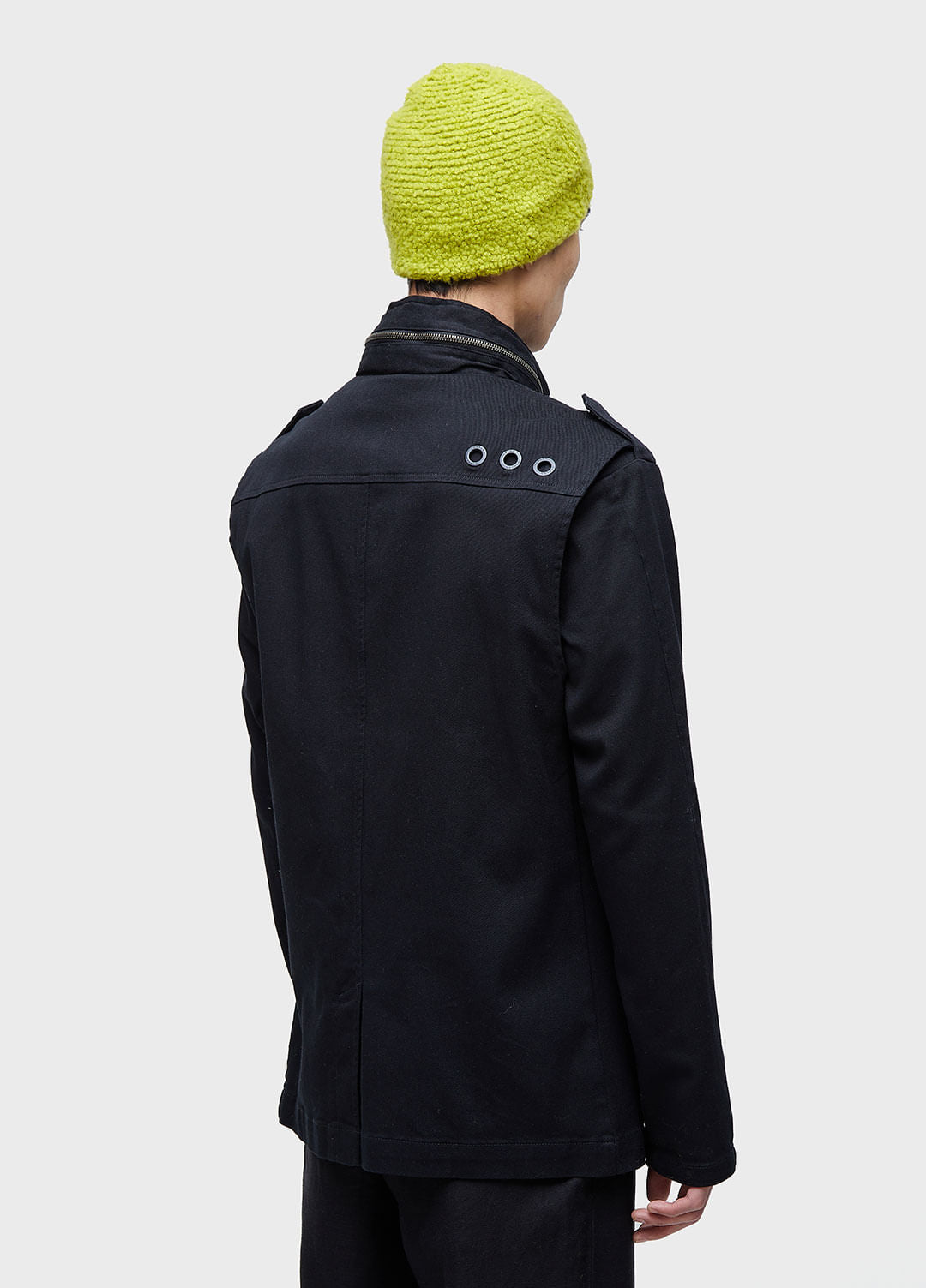 PARKA MASC POCKETS GOLA ALTA PRETO