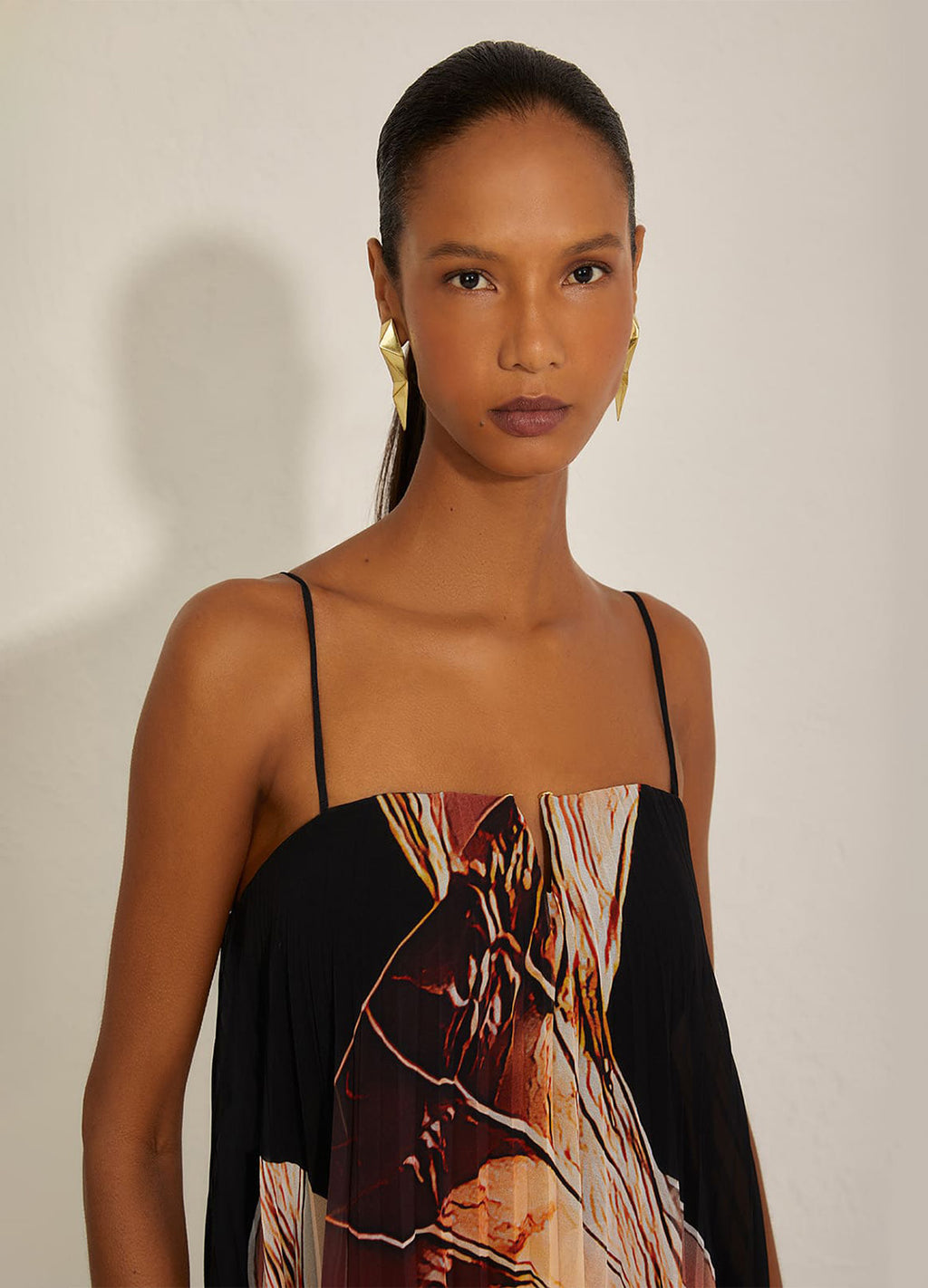 VESTIDO PLISSADO SEM ALÇAS