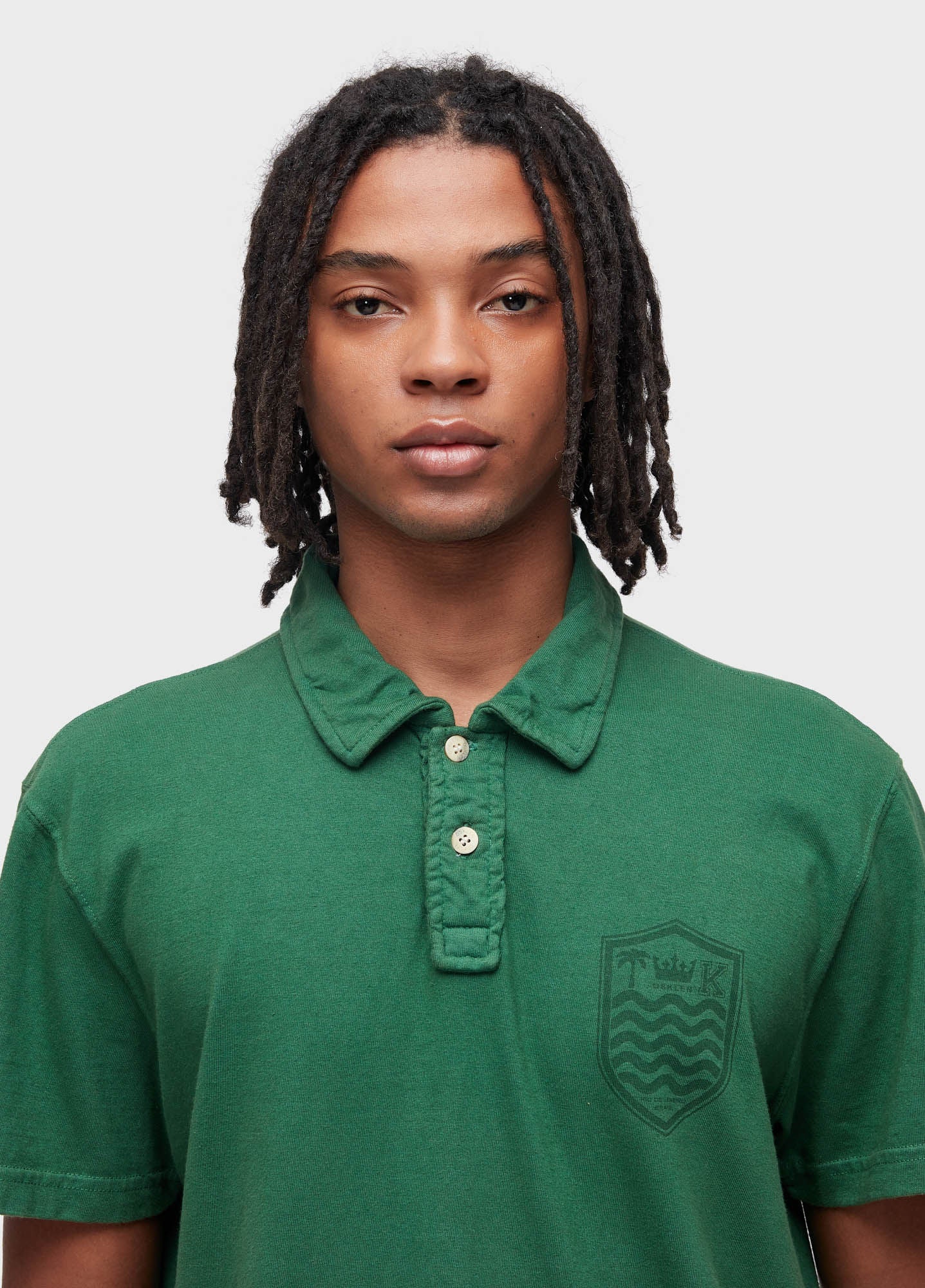 CAMISA POLO STONE MC COLORS VERDE MATA