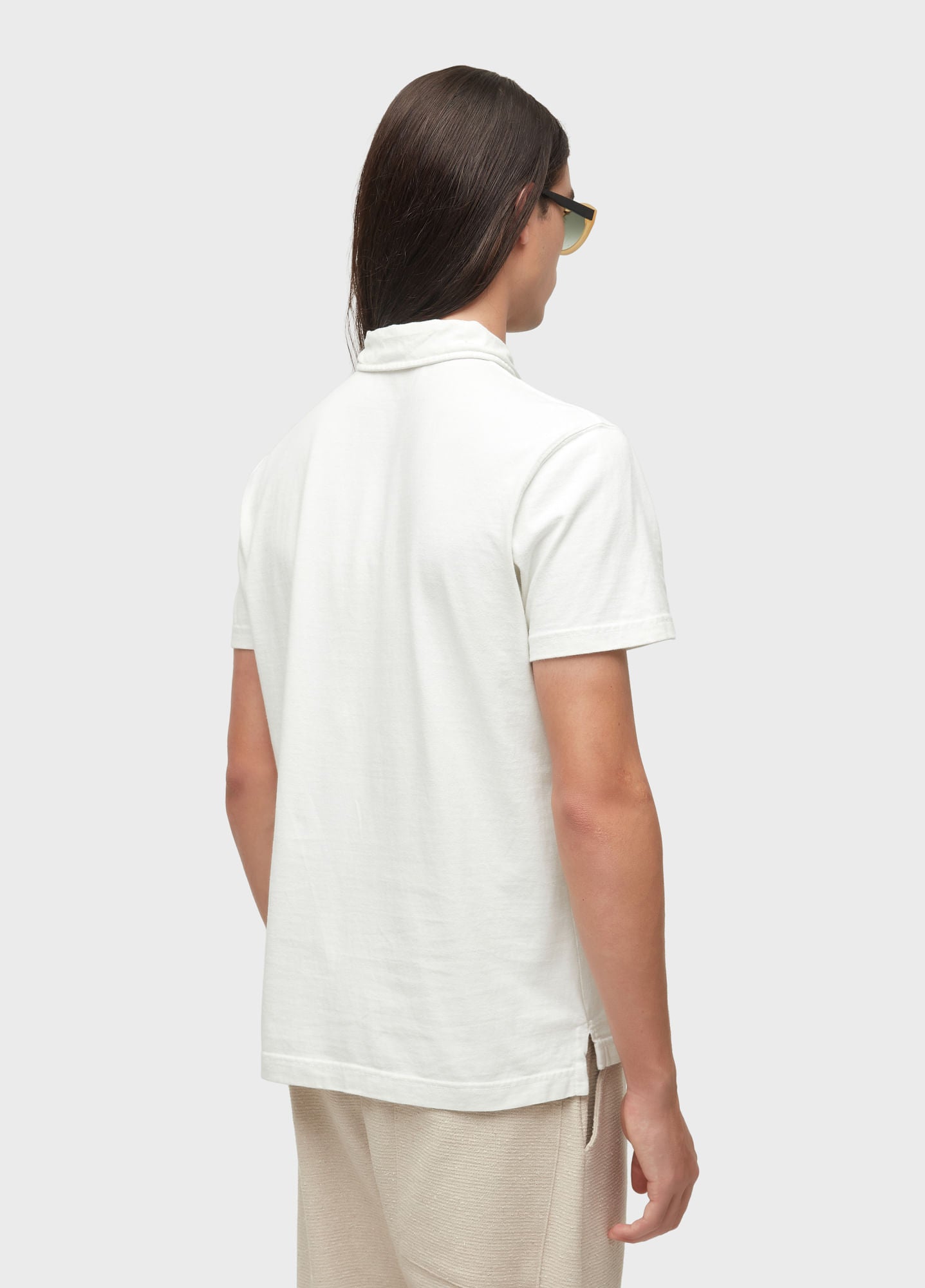 CAMISA POLO STONE MC COLORS OFF-WHITE