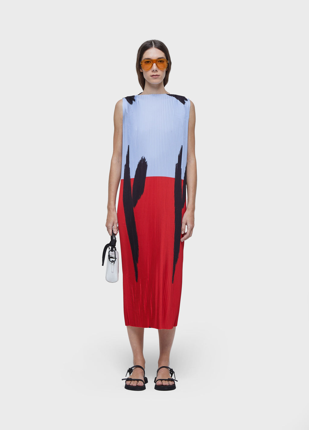 VESTIDO LONG PLISSADO FIERY