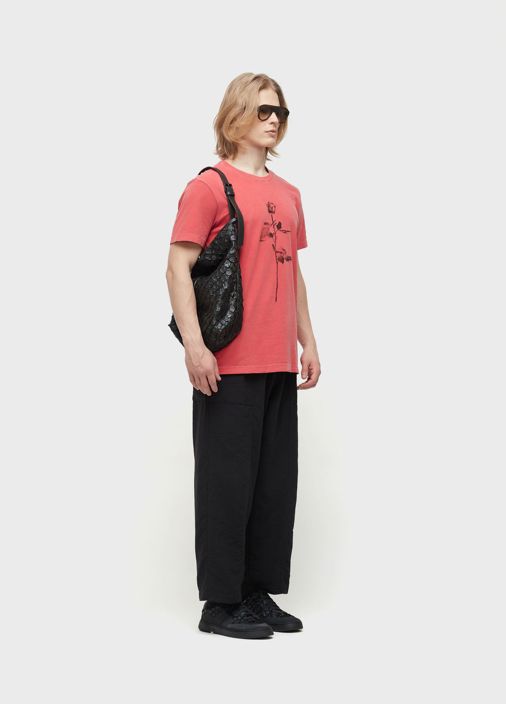 T-SHIRT STONE ROSE MC VERMELHO