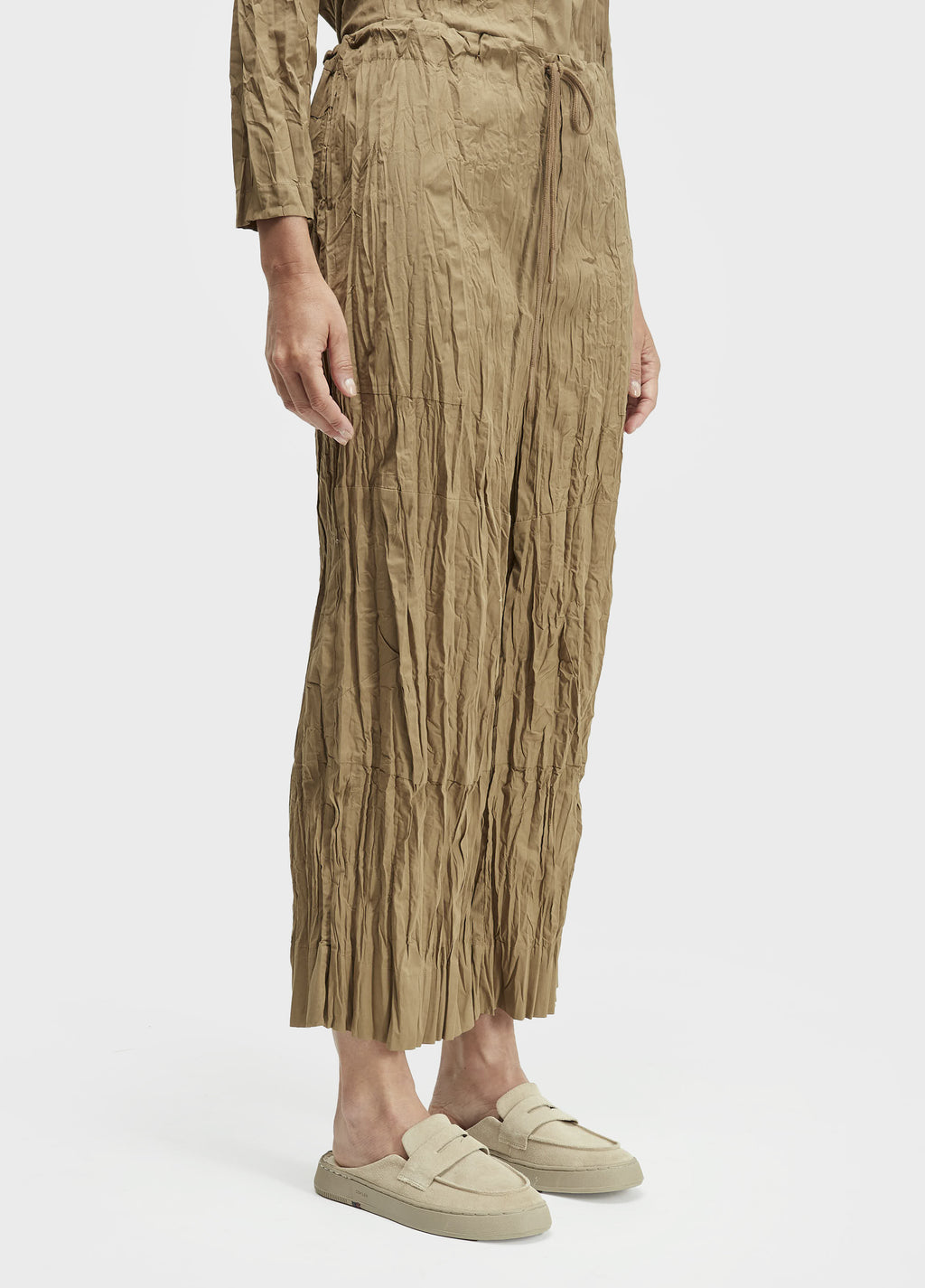 CALÇA TRICOLINE WRINKLED