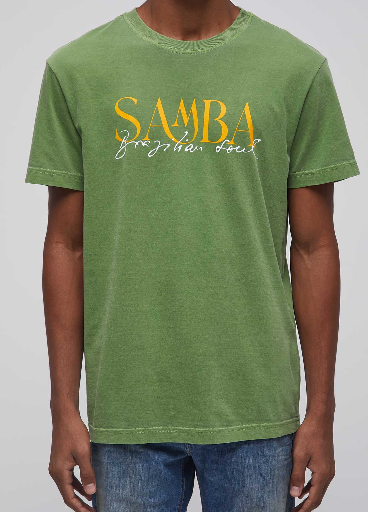 T-SHIRT STONE SAMBA SERIFADO MC