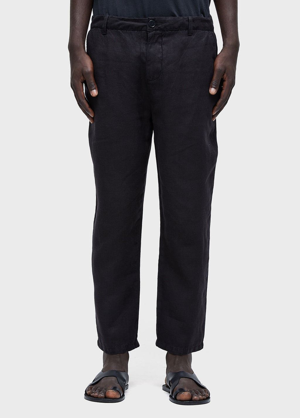 CALÇA AFAIATARIA NEW LINEN CLASSIC PRETO