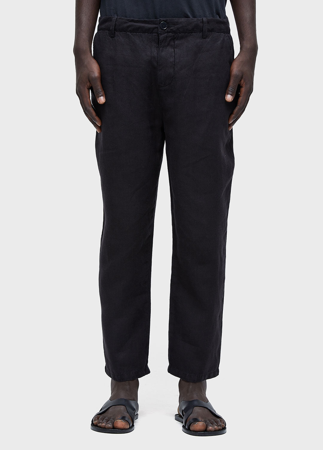 CALÇA AFAIATARIA NEW LINEN CLASSIC PRETO