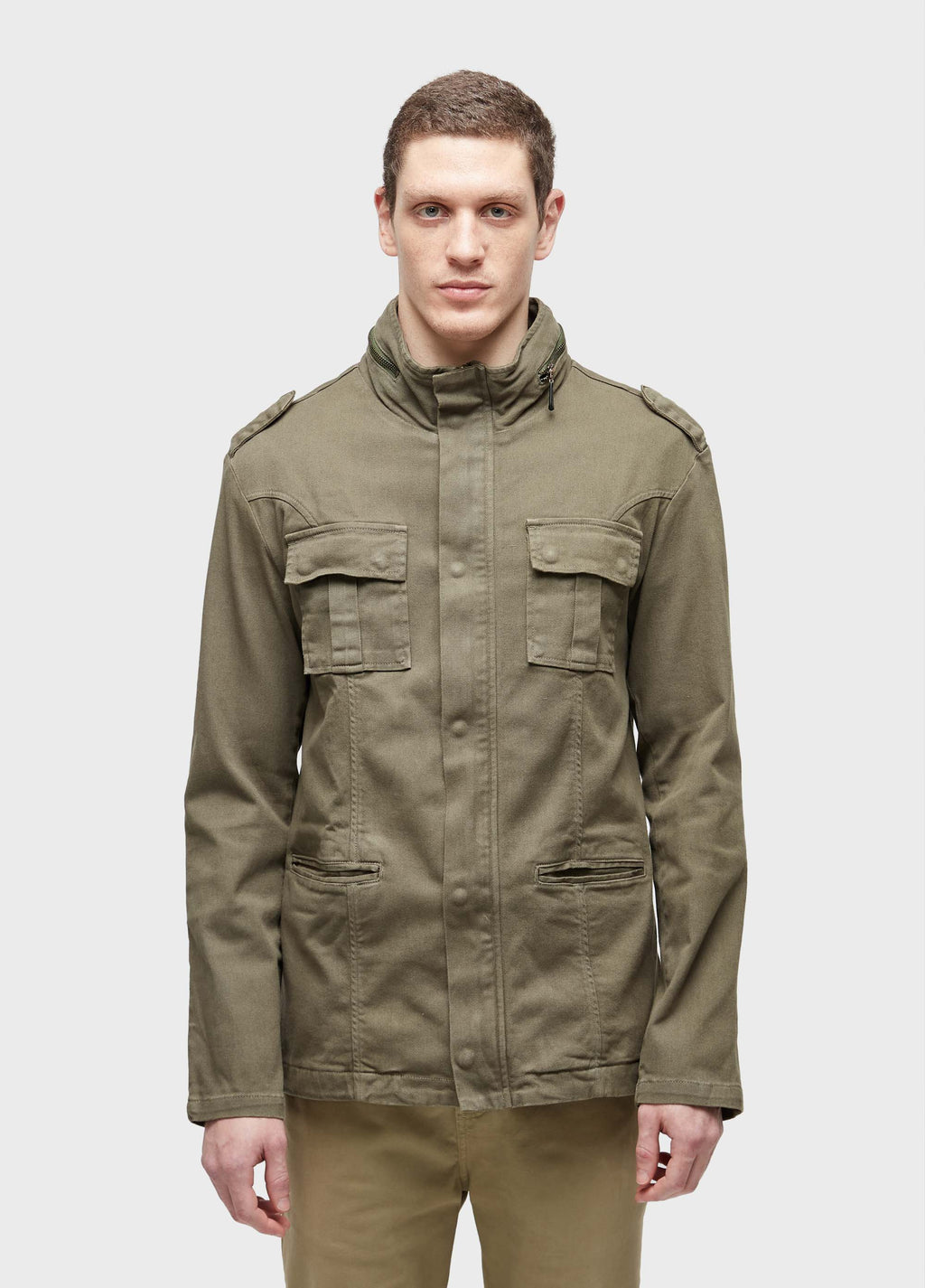 PARKA MASC POCKETS GOLA ALTA FOREST
