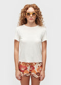 T-SHIRT FEM  BRAZILIAN SOUL GOLD OFF-WHITE/DOURADO