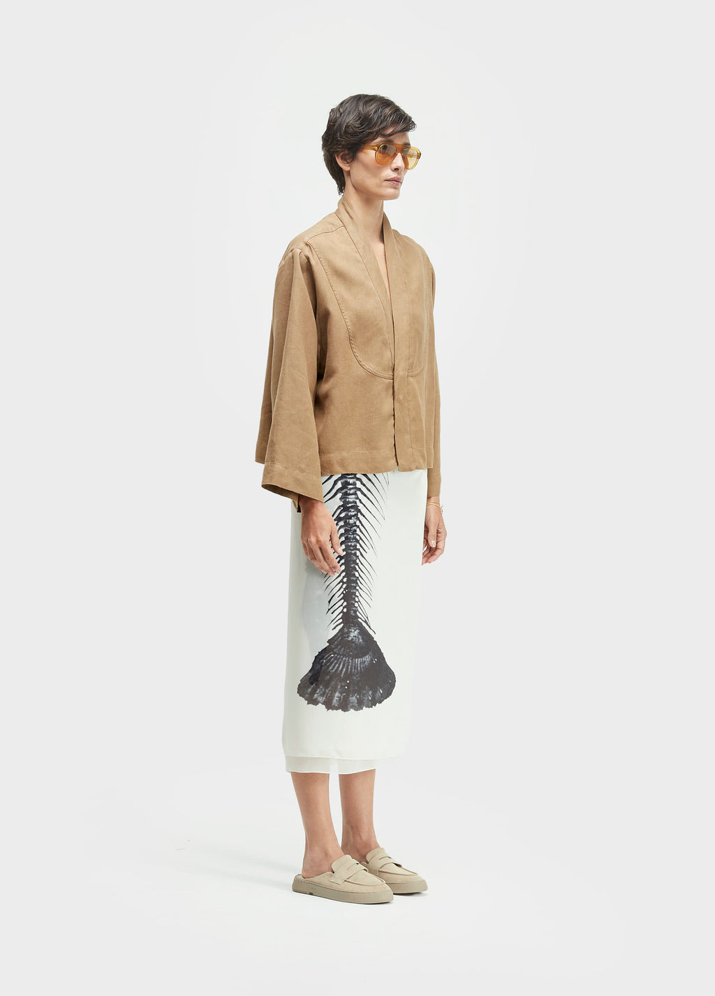 KIMONO PESPONTOS LINEN