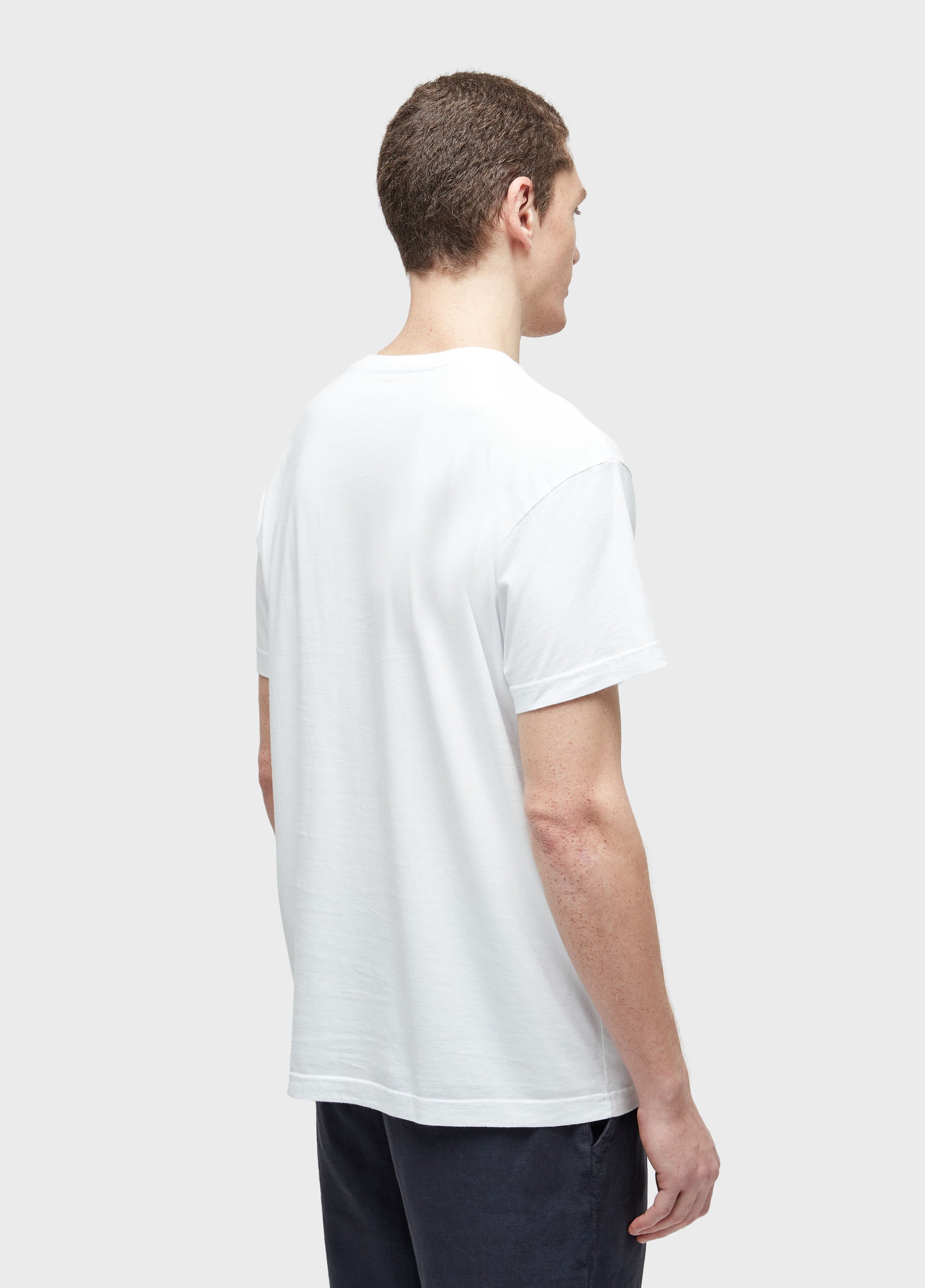 T-SHIRT VINTAGE BRASAO TRACO MC BRANCO