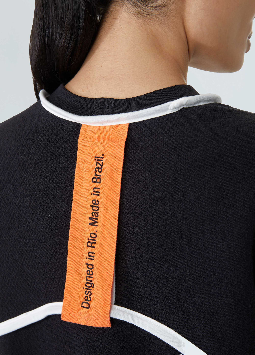 BLUSA MOLETOM DOUBLE FACE VIES PRETO