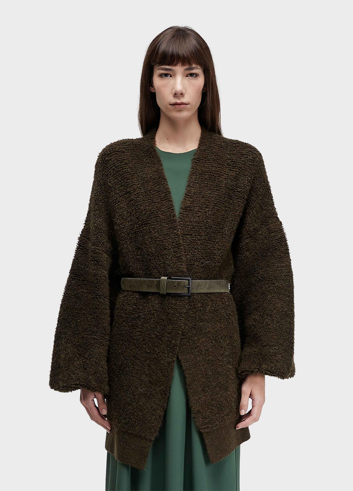 MAXI CARDIGAN TRICOT TEXTURA