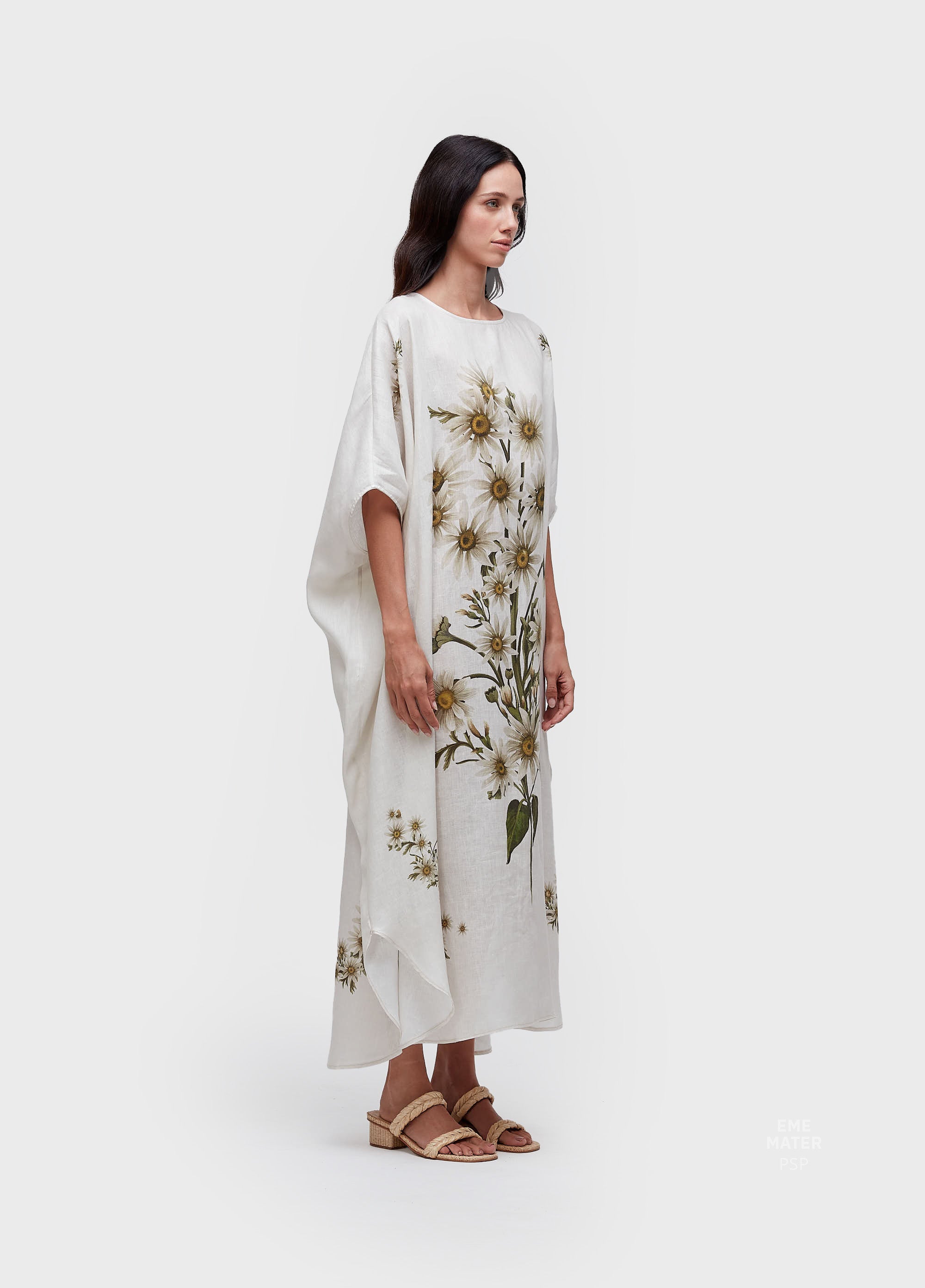 KAFTAN DAISY LIGHT OFF-WHITE/AMARELO