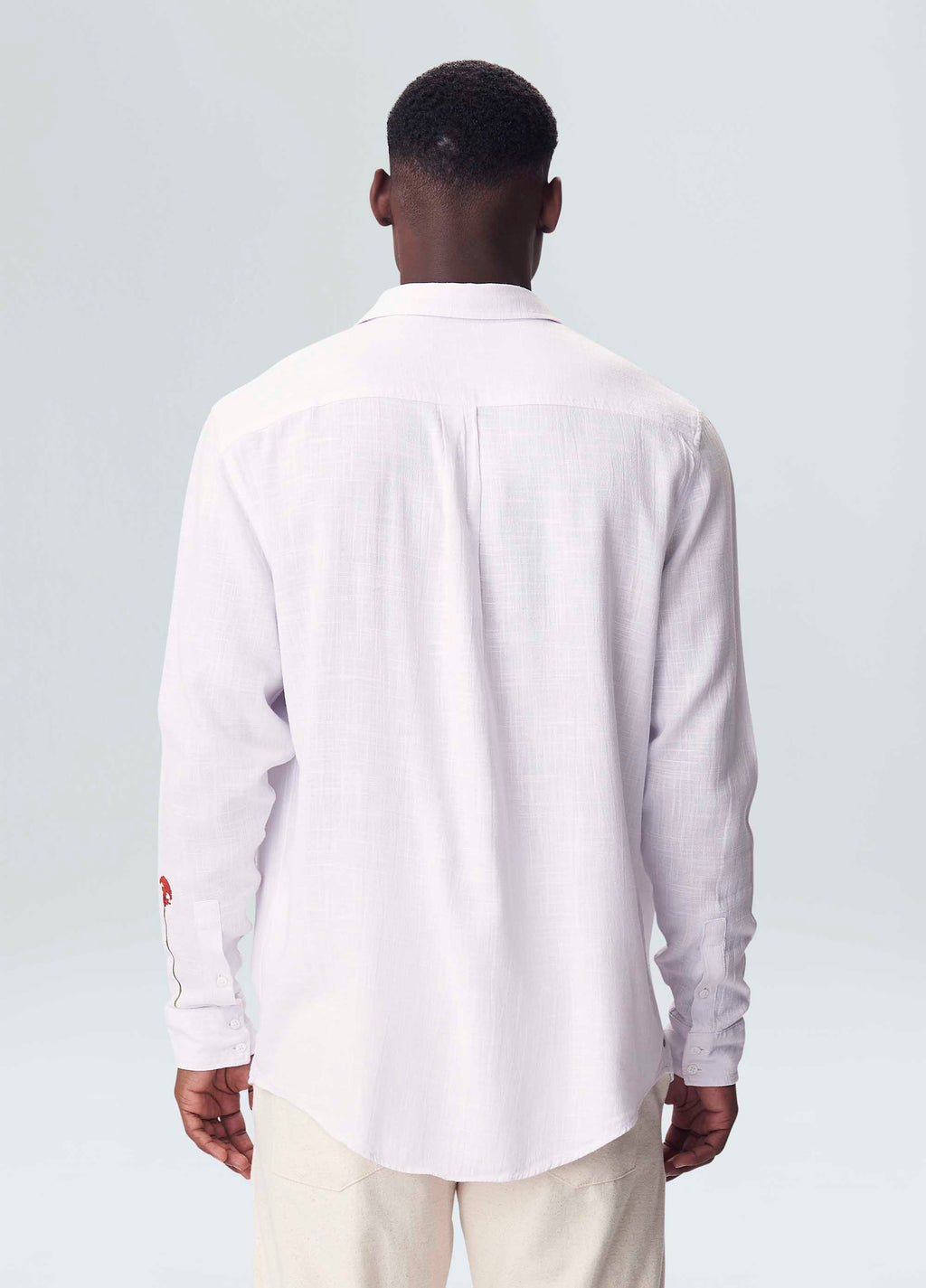 CAMISA FLOR CRISTA ML BRANCO