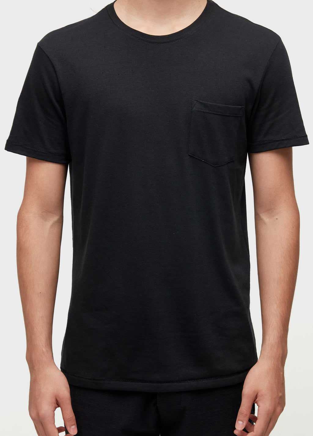 T-SHIRT RUSTIC POCKET E-BASICS MC II PRETO
