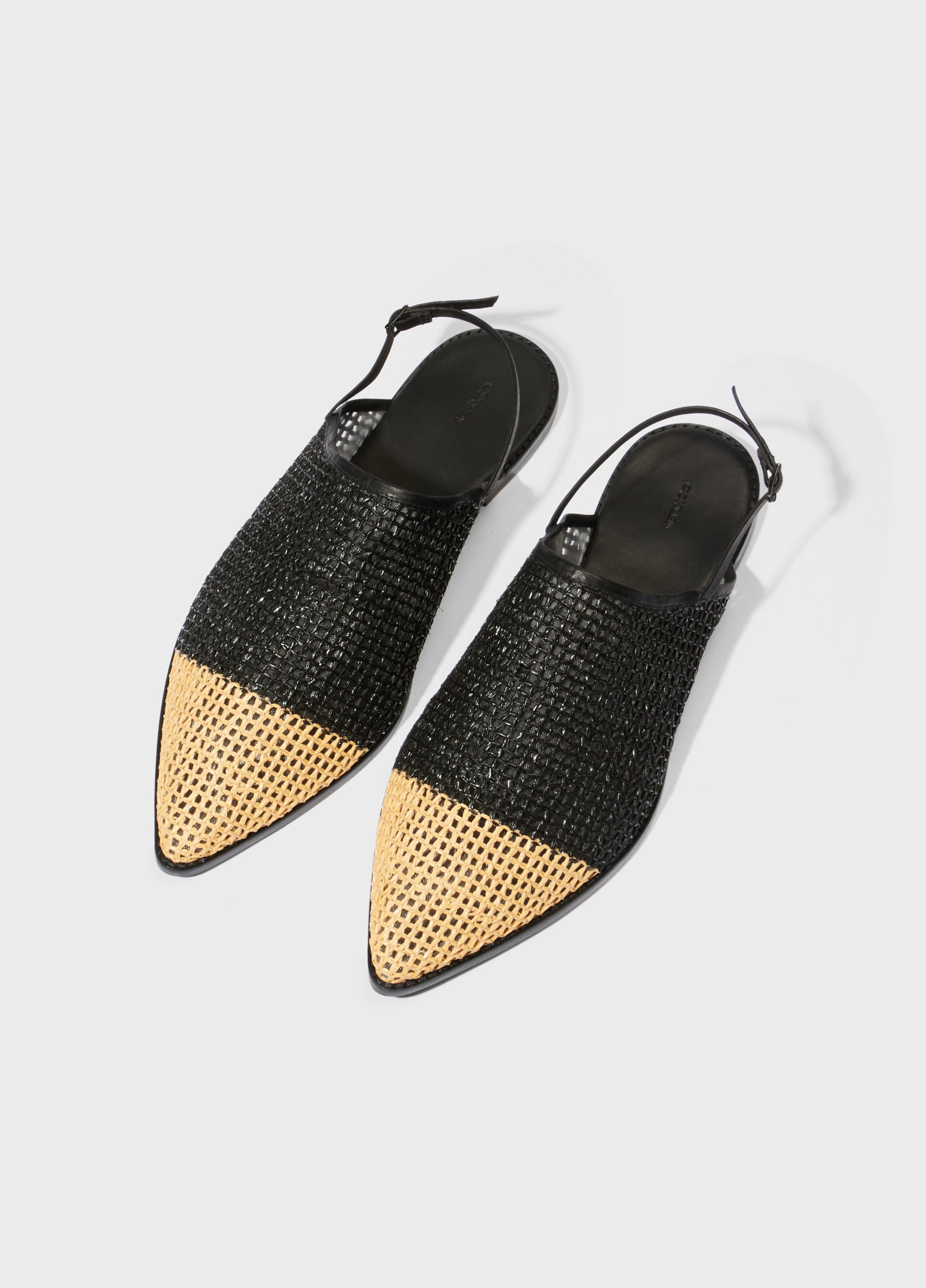 BABOUCHE RÁFIA BICOLOR