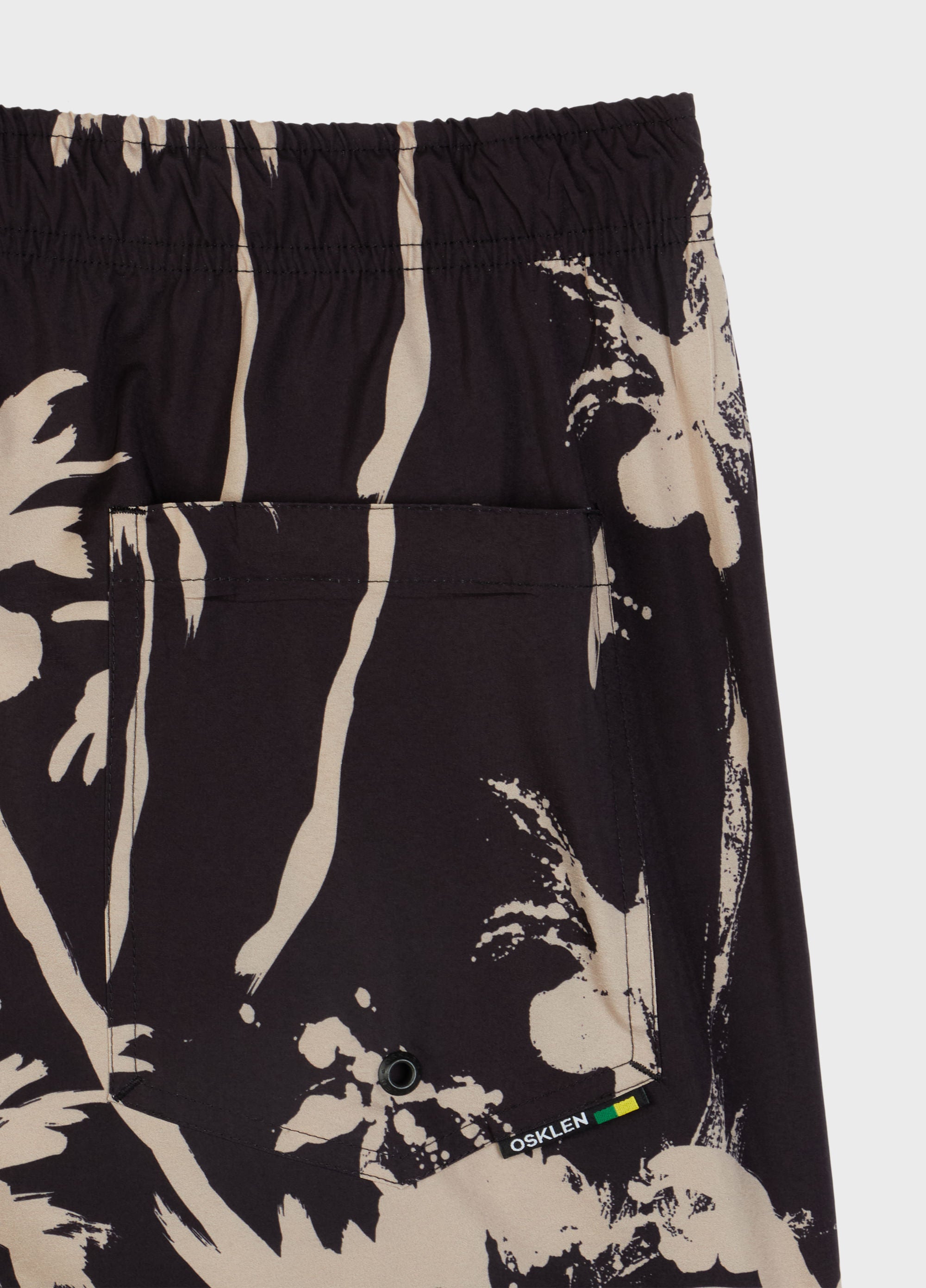 BEACH SHORT AQUAONE RORSCHACH PRETO/CAQUI