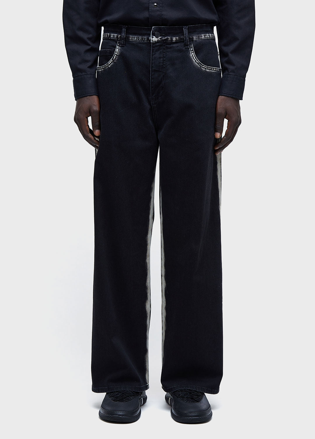 CALÇA JEANS STONED COTTON