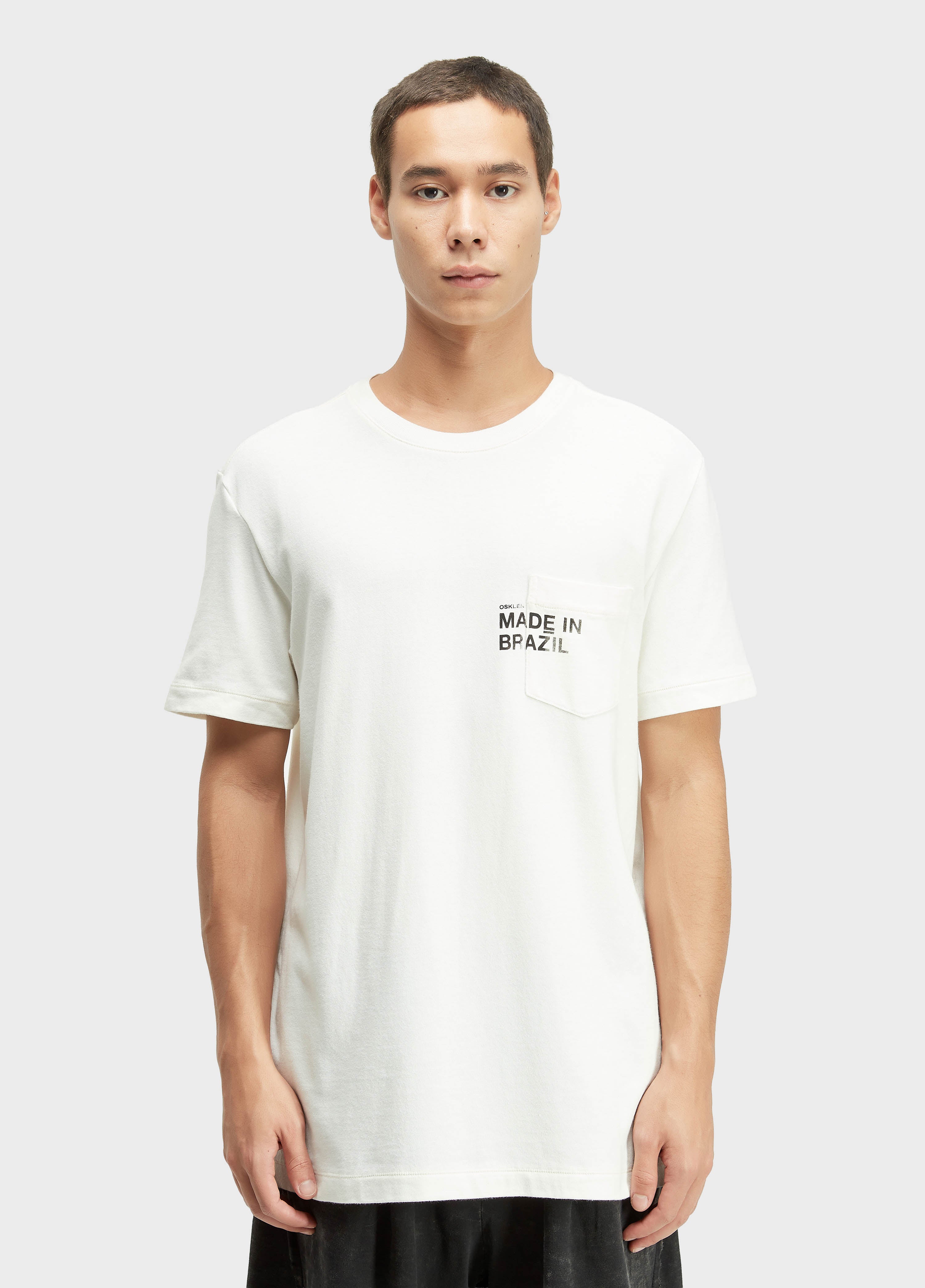 T-SHIRT POCKET MADE IN BRAZIL OFF-WHITE
