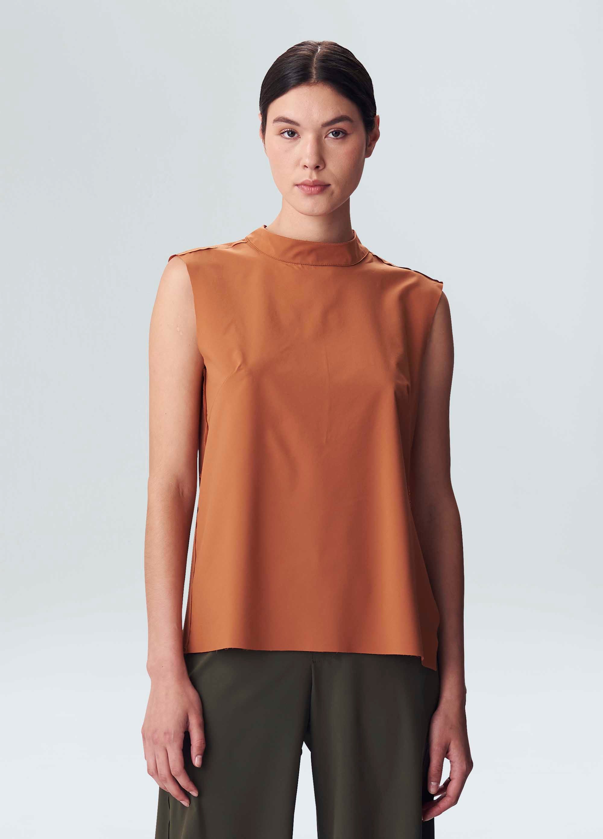 BLUSA SUPERLIGHT GOLA MARROM TERRA