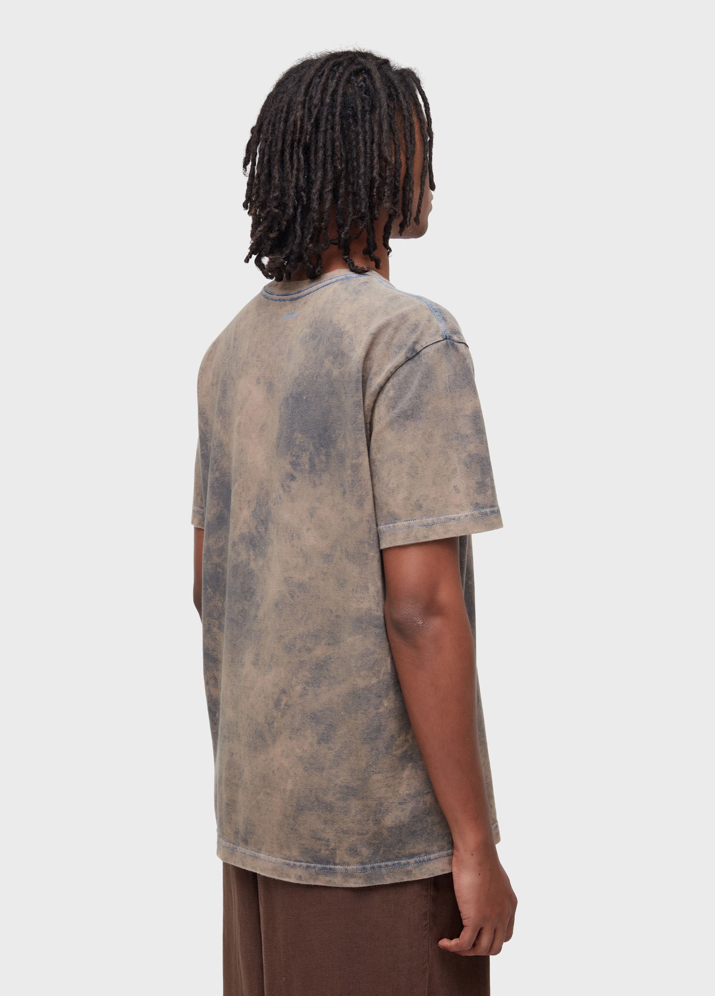 T-SHIRT ACID RUST CONTRAST STITCH MC