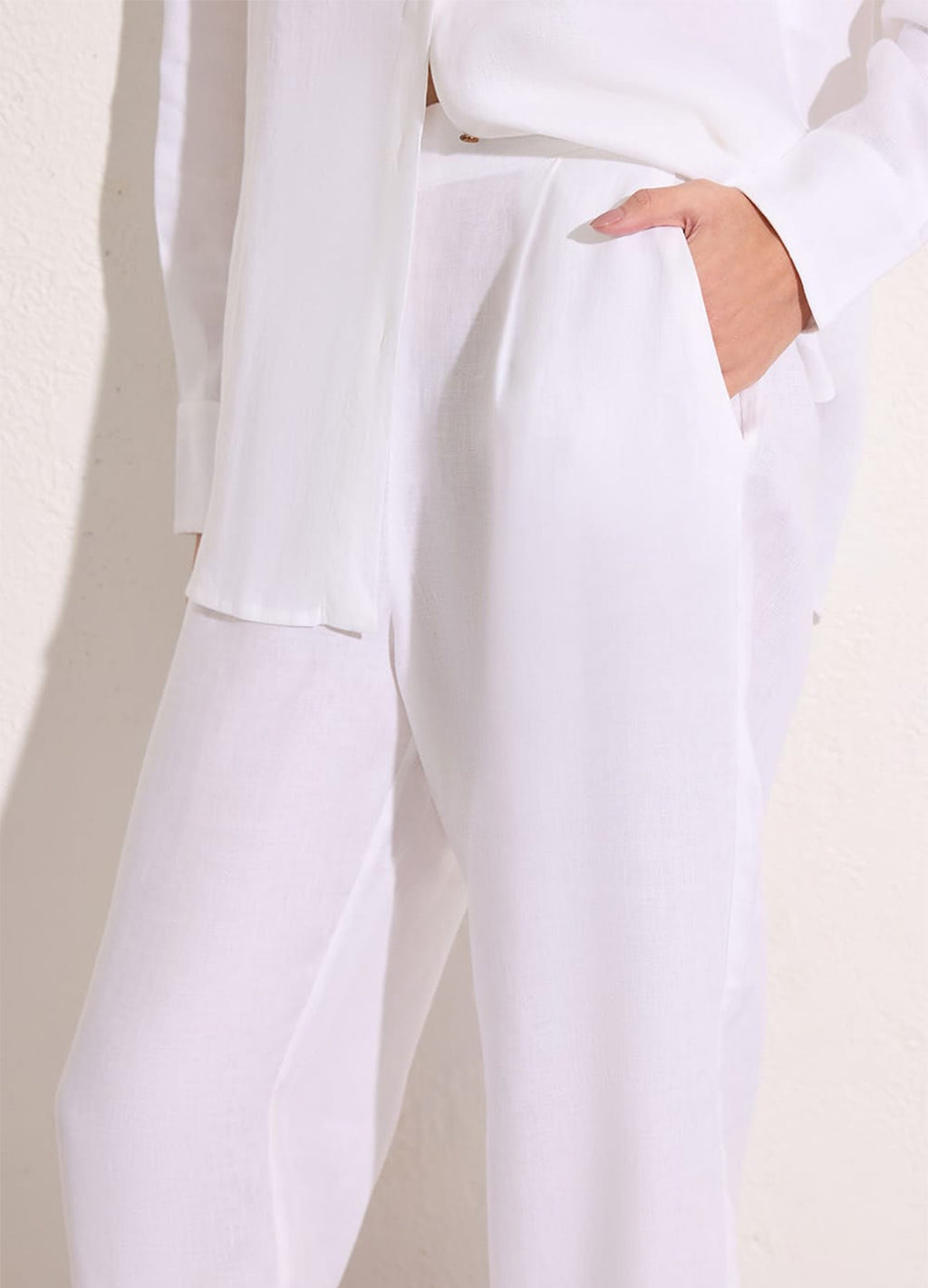 CALÇA RETA LINHO
