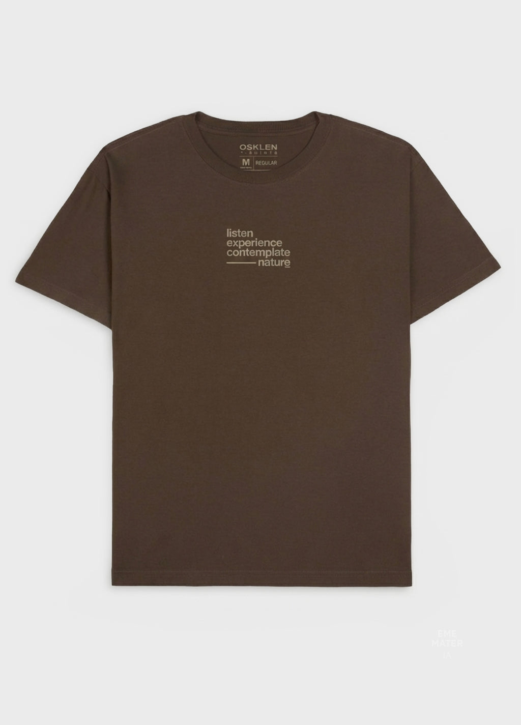 T-SHIRT VINTAGE EXPERIENCE MC MARROM NOZ