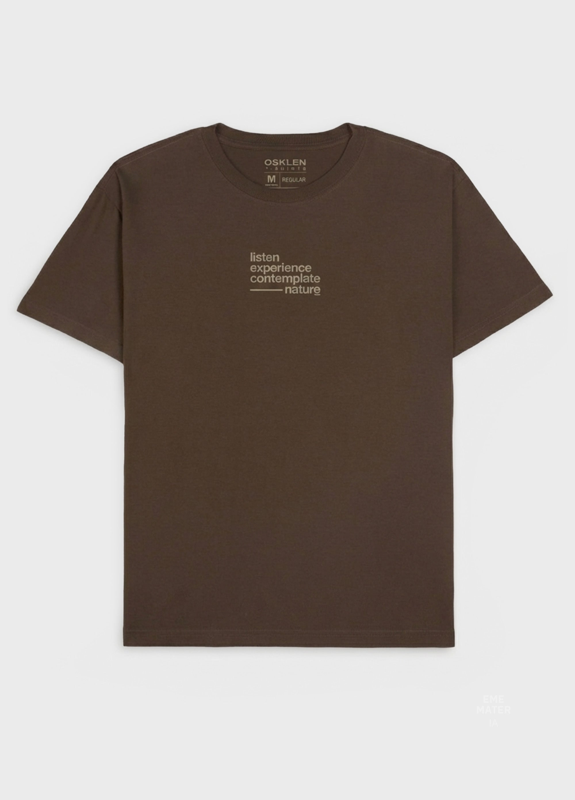 T-SHIRT VINTAGE EXPERIENCE MC MARROM NOZ