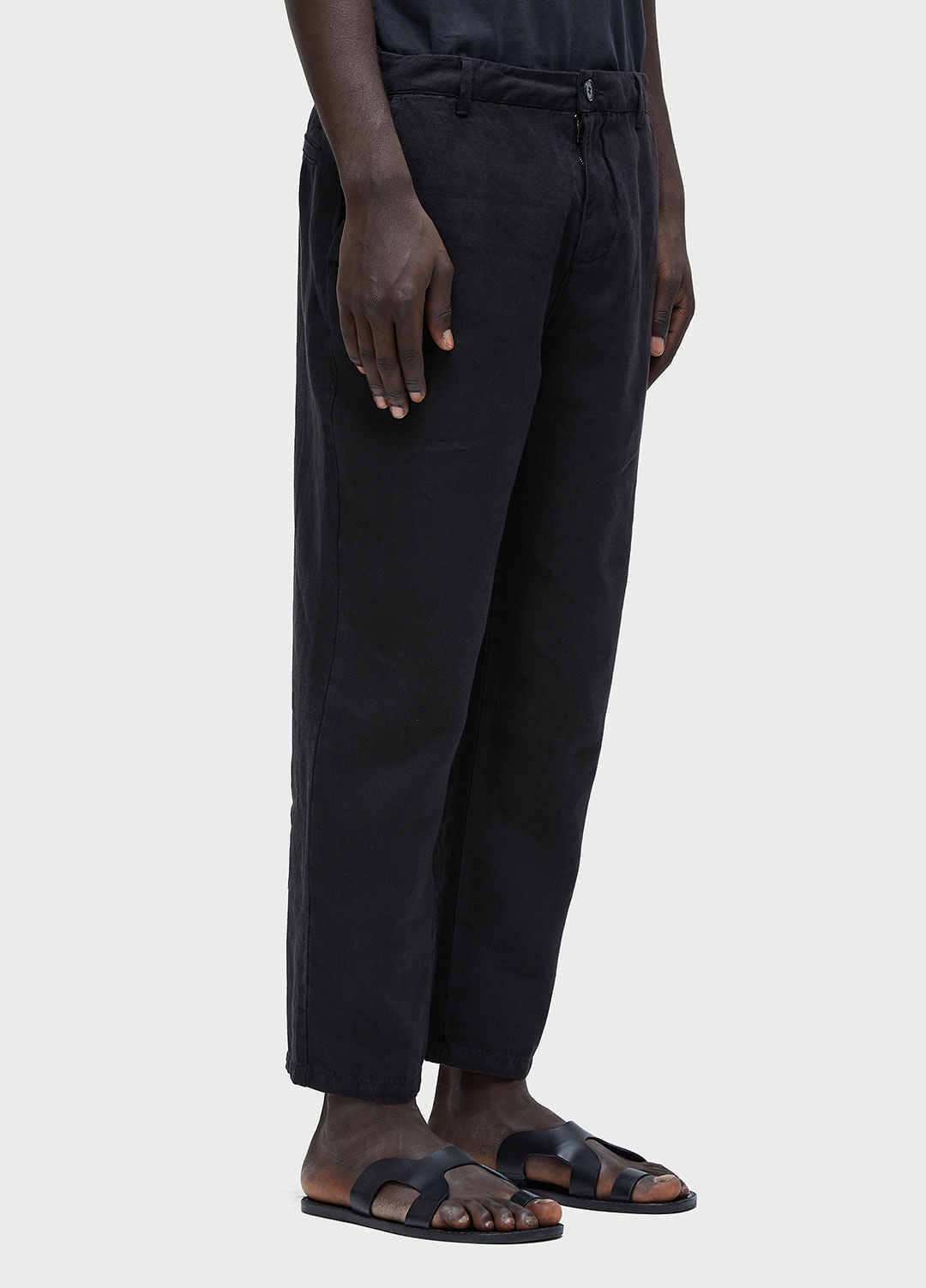 CALÇA AFAIATARIA NEW LINEN CLASSIC PRETO
