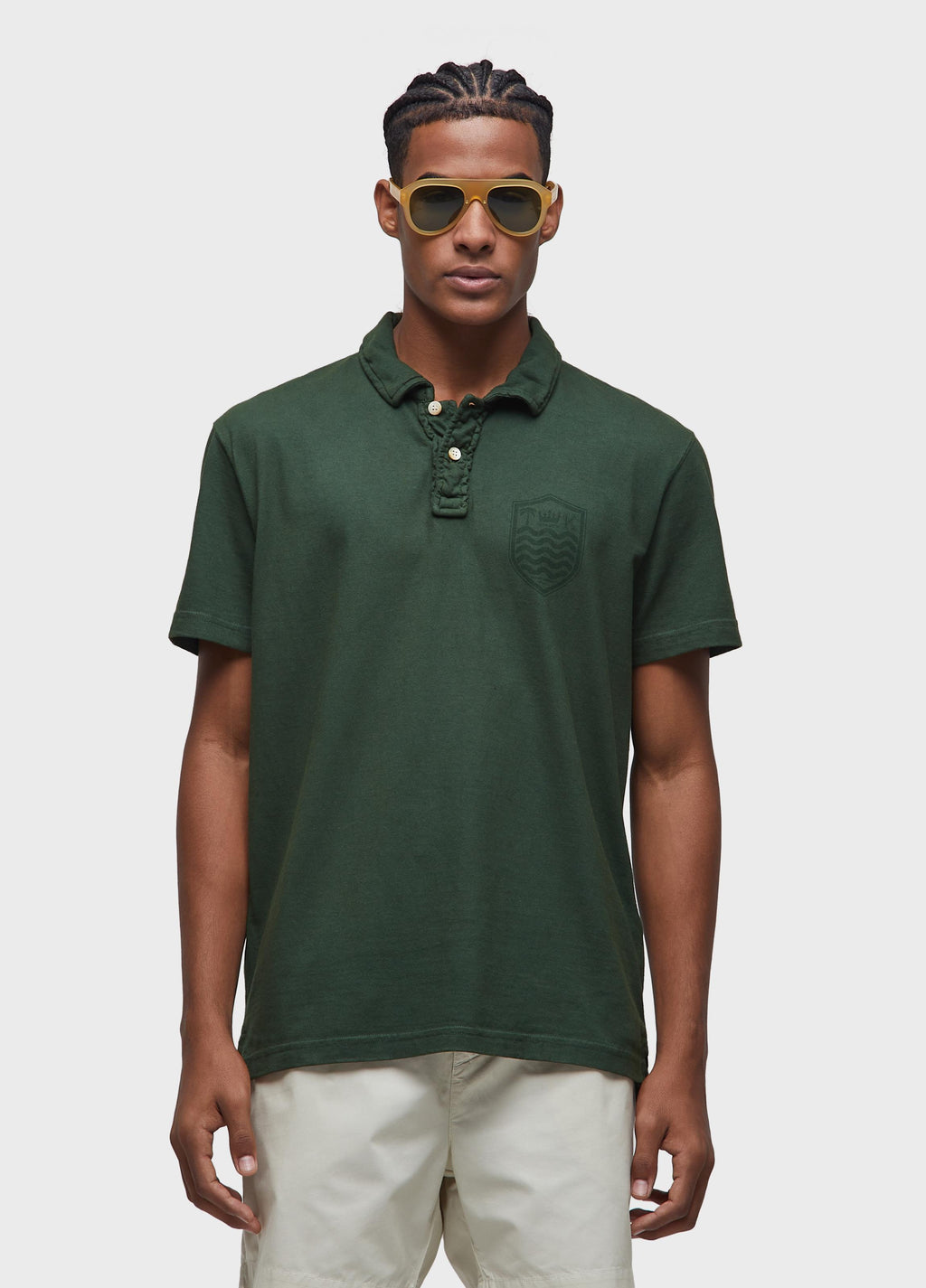CAMISA POLO STONE MC COLORS VERDE PALMEIRA