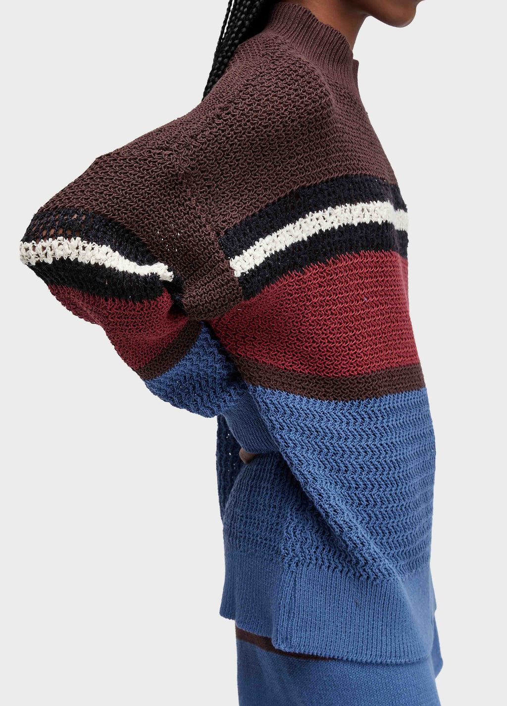 BLUSA ML TRICOT CABINET STRIPES
