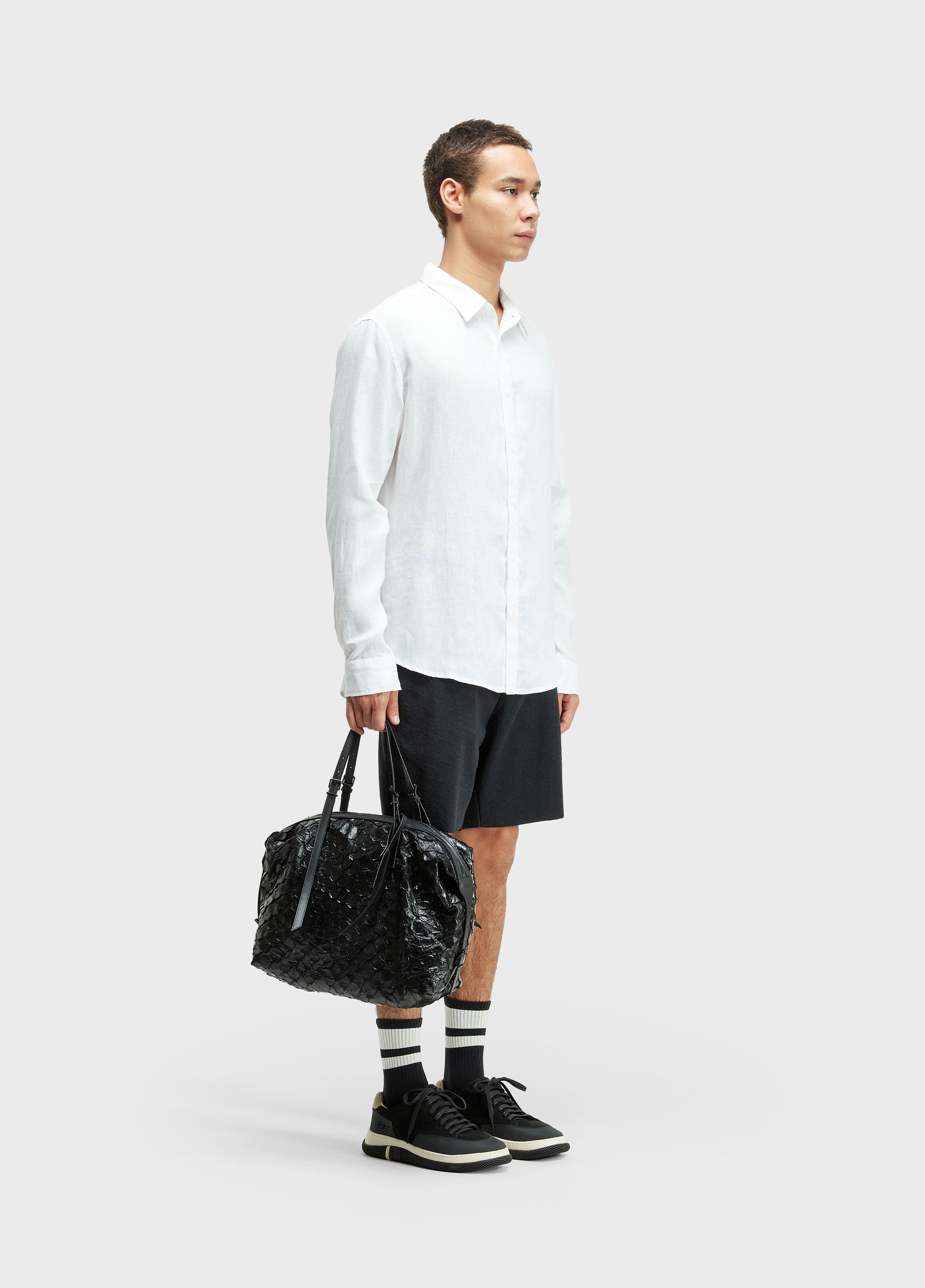 PIRARUCU SHOULDER BAG PRETO/PRETO