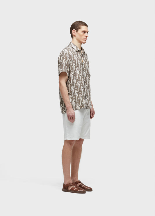CAMISA LINEN SEAHORSE GREEN MC