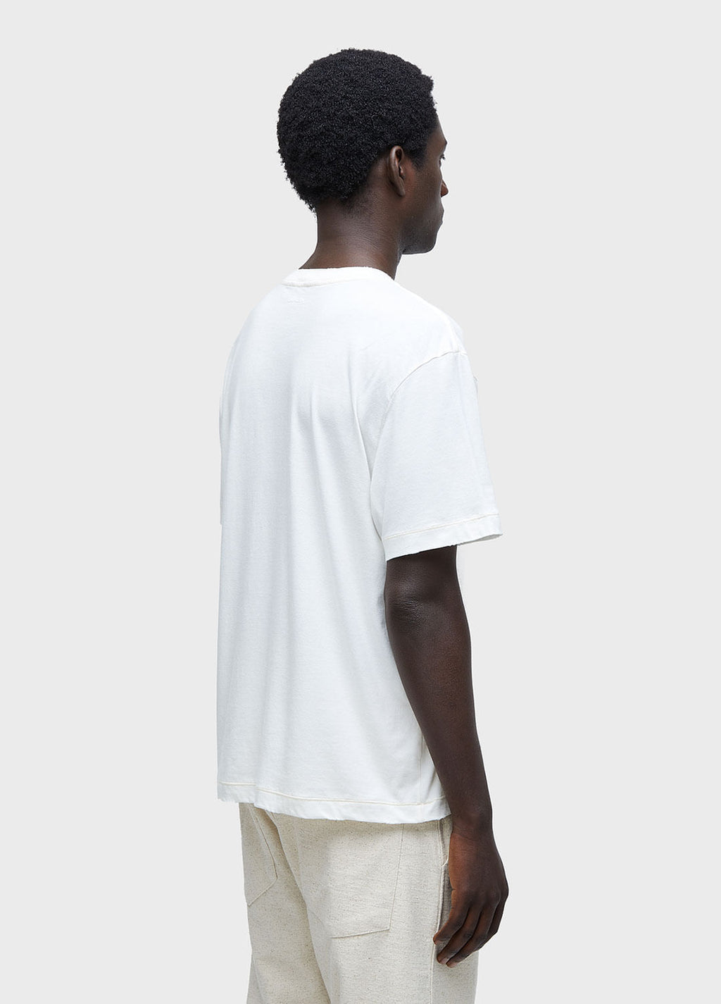 T-SHIRT REGULAR DESTROYED MC OFF-WHITE