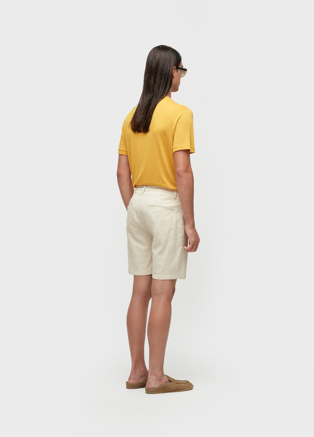 BERMUDA ALFAIATARIA BASIC LINEN