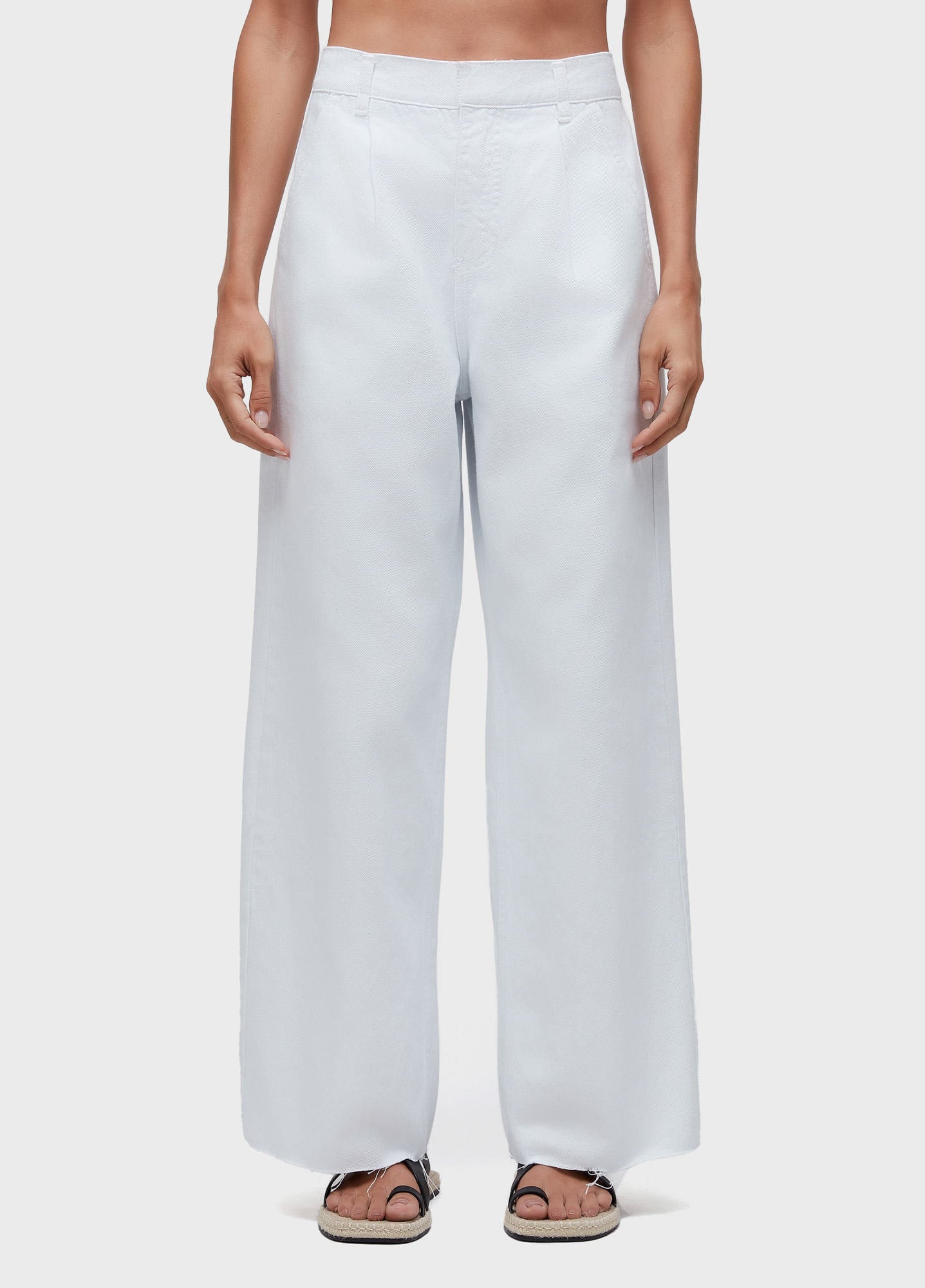 CALÇA PREGAS WHITE DENIM