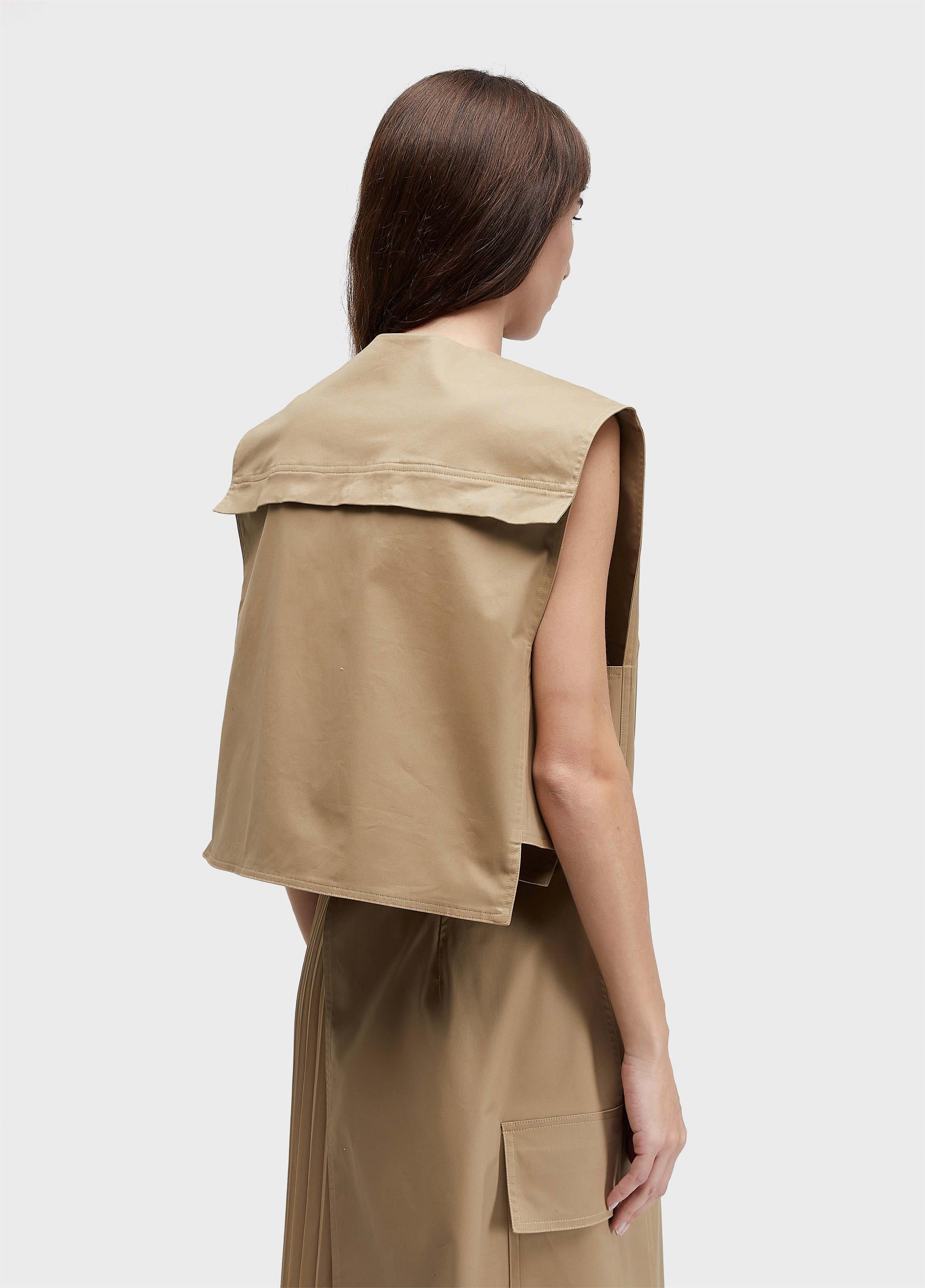 COLETE DUO PLISSADO COTTON
