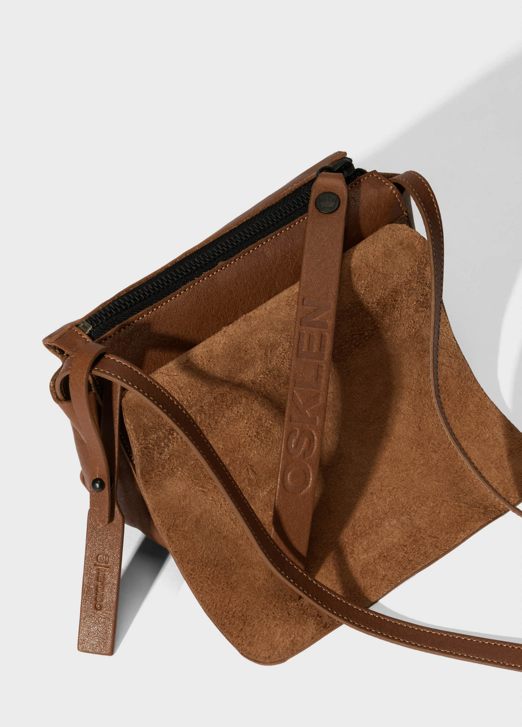 MINI LEATHER CROSSBODY E-BASICS BAG
