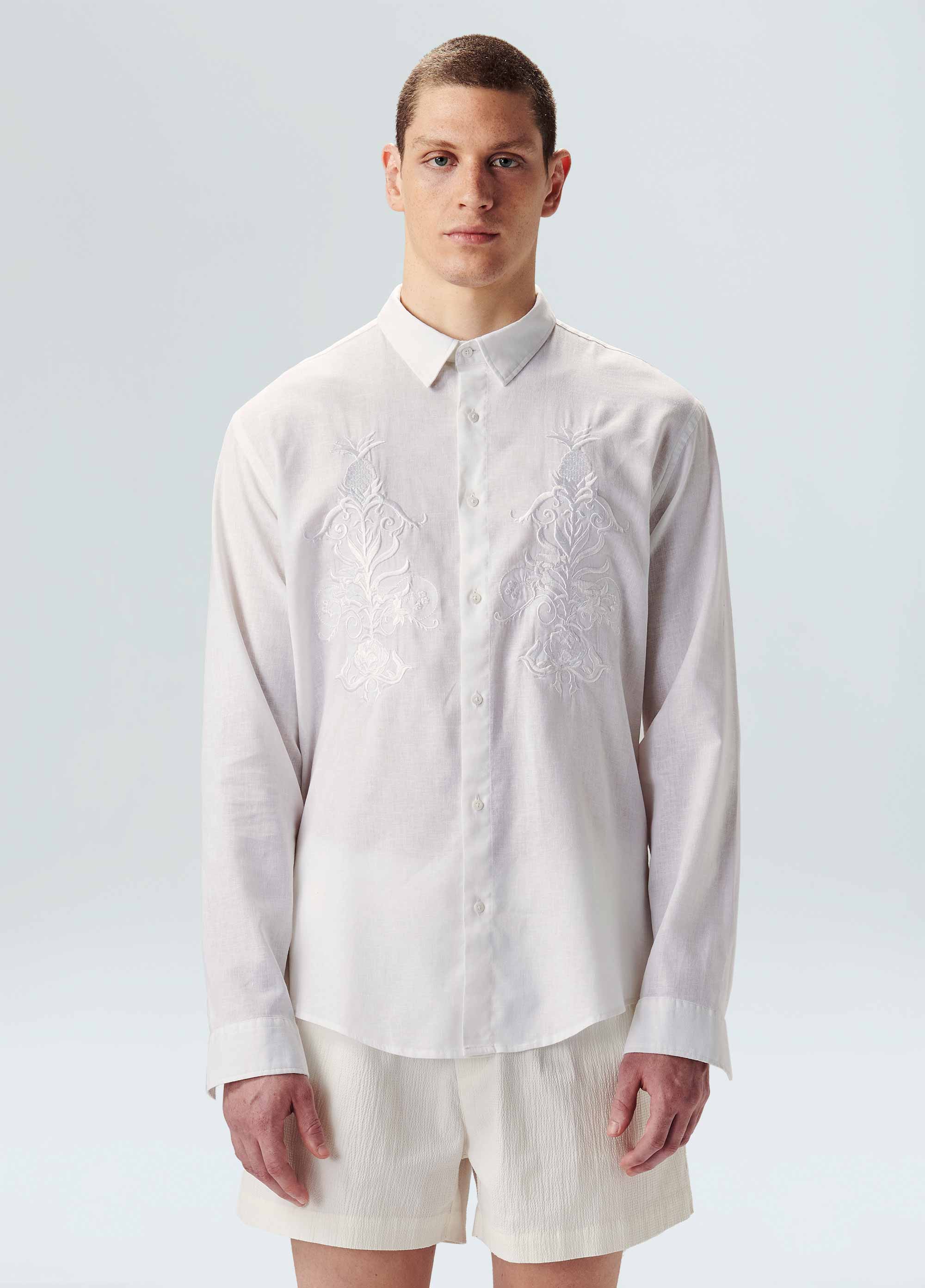 CAMISA ML BORDADO LOCAL