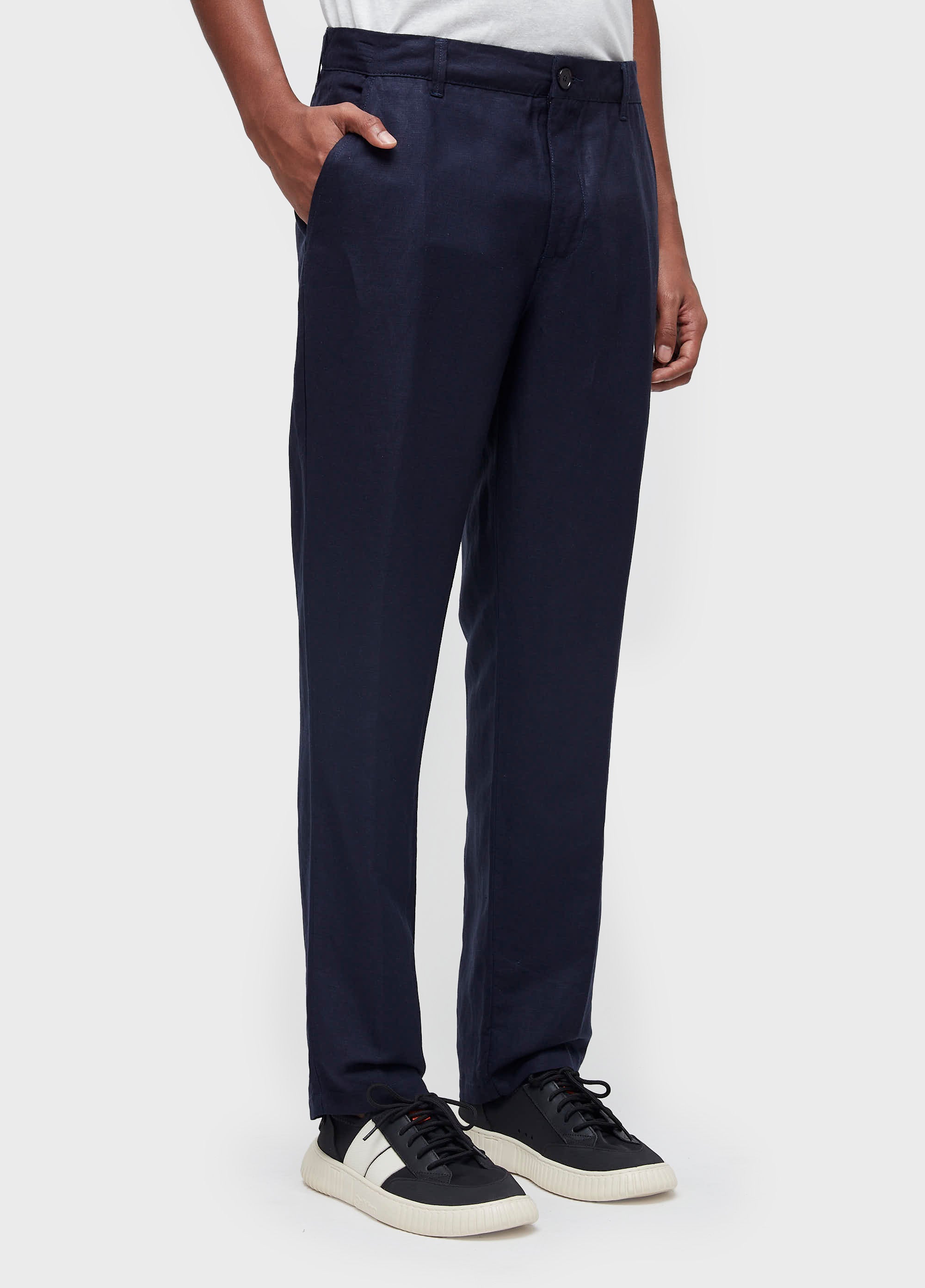 CALCA ALFAIATARIA FLUID LINEN