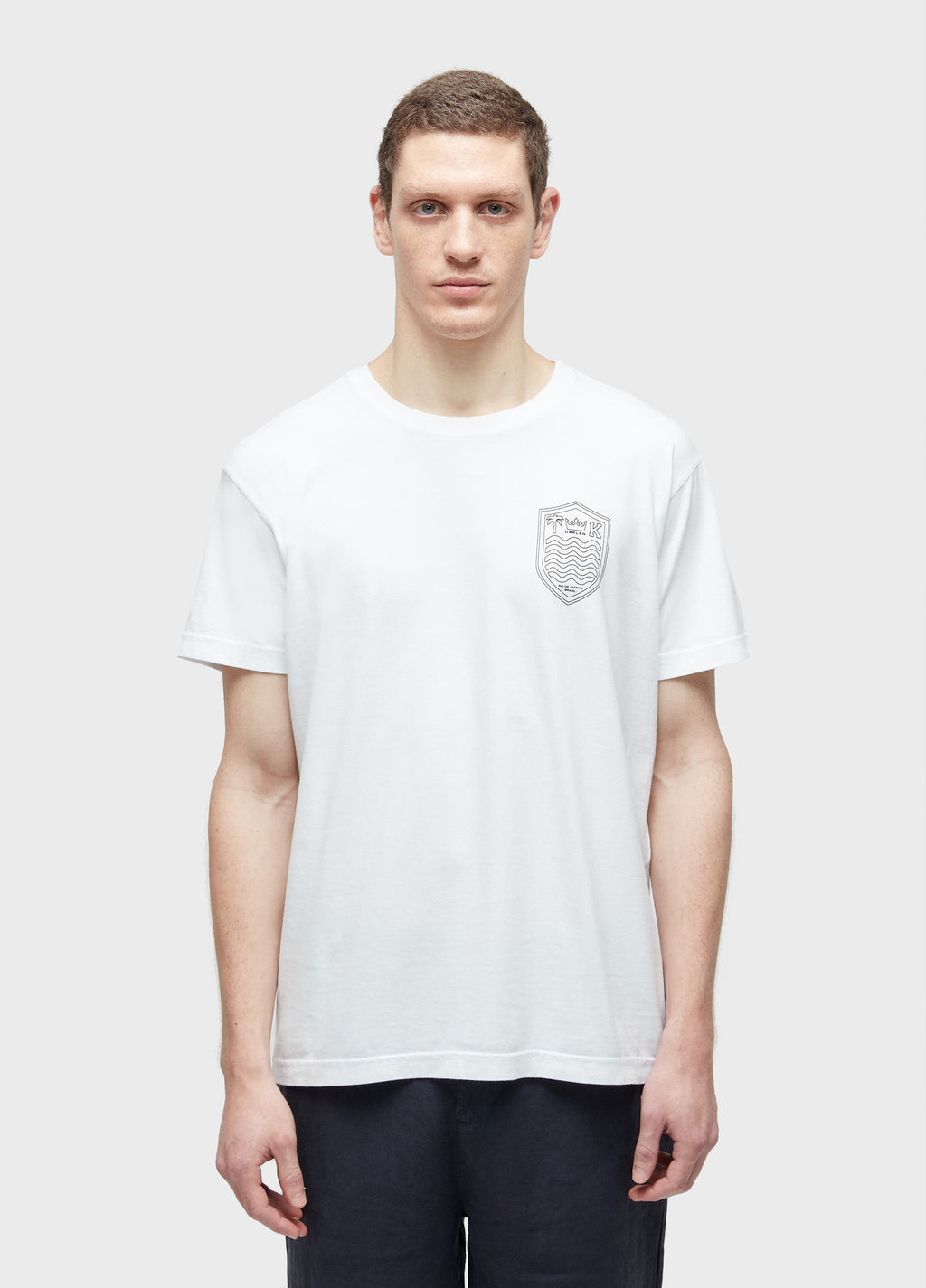 T-SHIRT VINTAGE BRASAO TRACO MC BRANCO